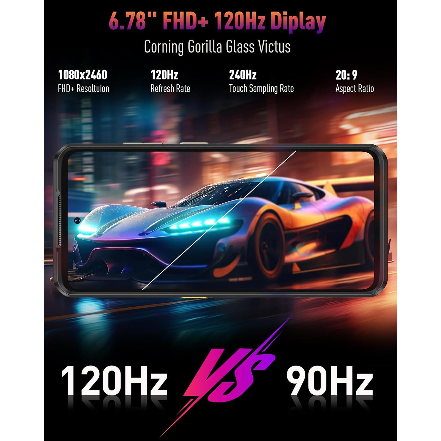 Ulefone Armor 25T Teléfono Rugerizado 4G 12GB+256GB Cámara Térmica