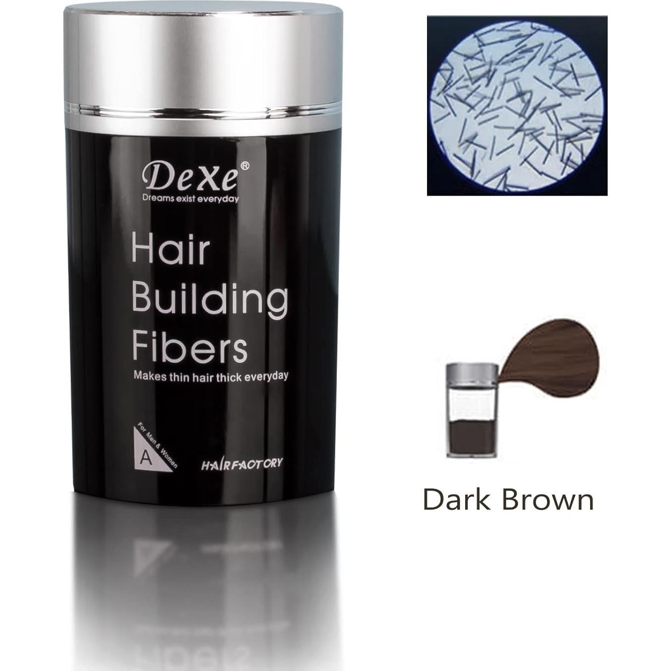 Polvo de Fibra Suge para Cabello Marrón Medio 22g