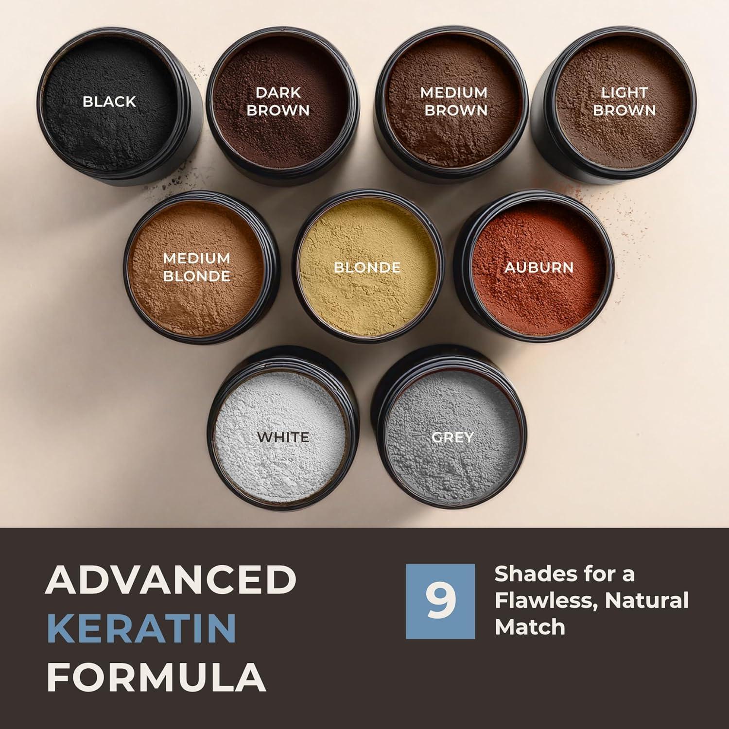 Fibras de Keratina CONFIERR 15g Color Gris para Cabello