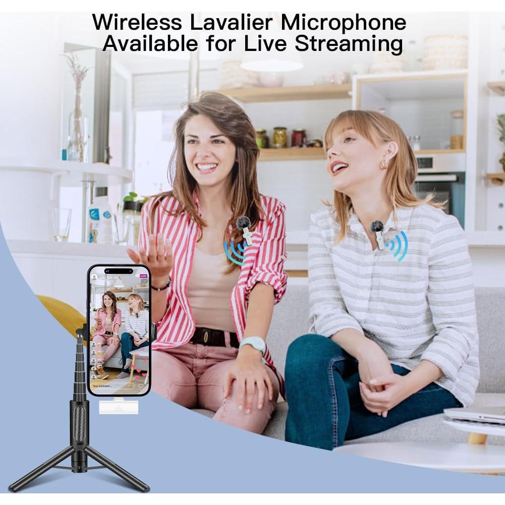 Micrófono Lavalier Inalámbrico Leettus para iPhone/iPad - 14h Batería