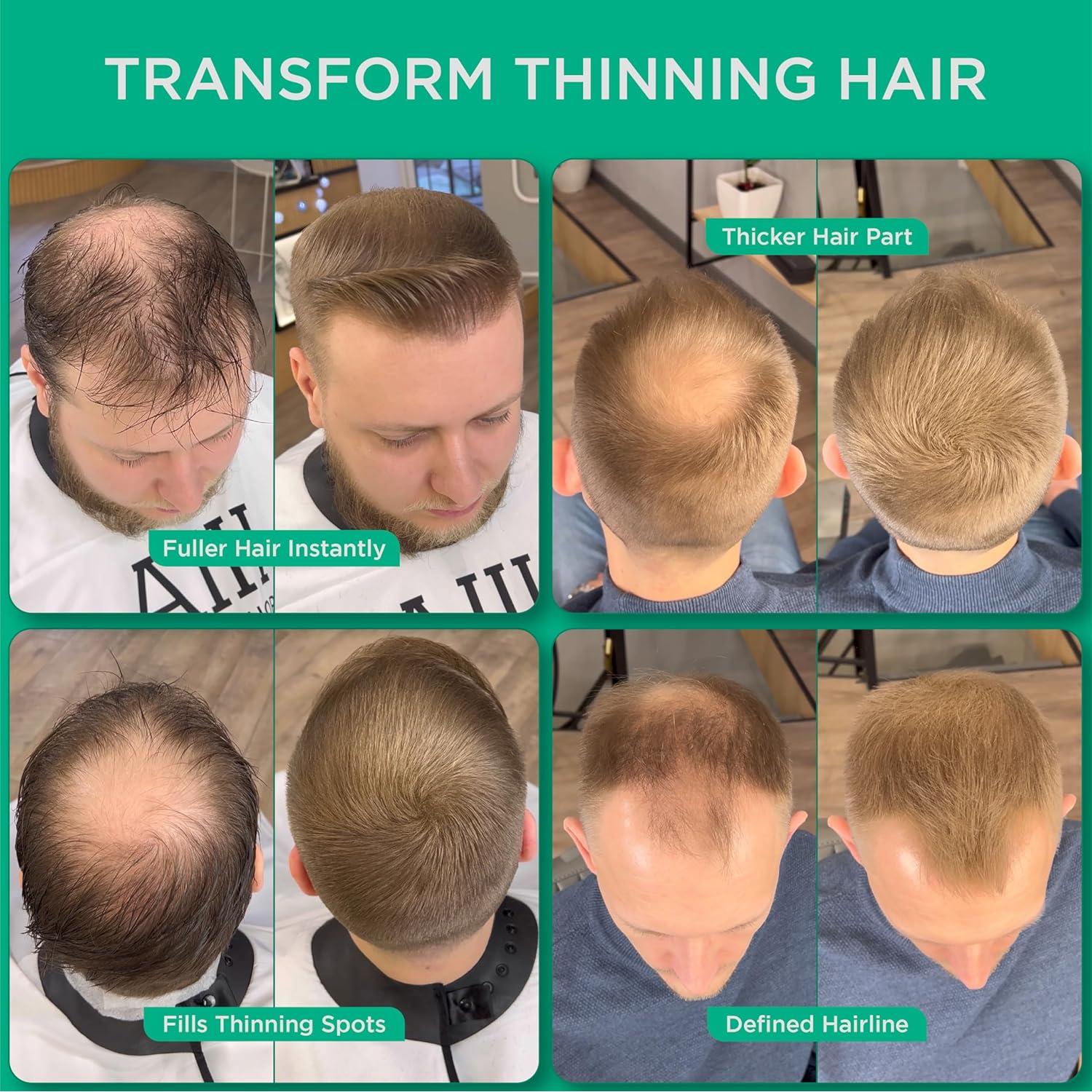 Fibras para Cabello THICK FIBER Marrón Claro 25g Paquete de 3