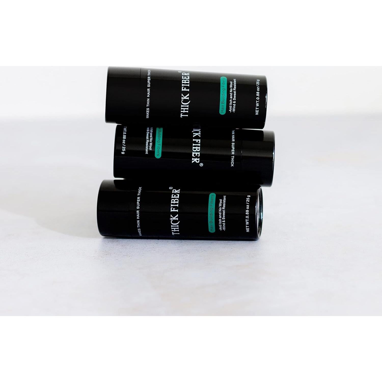 Fibras para Cabello THICK FIBER Marrón Claro 25g Paquete de 3