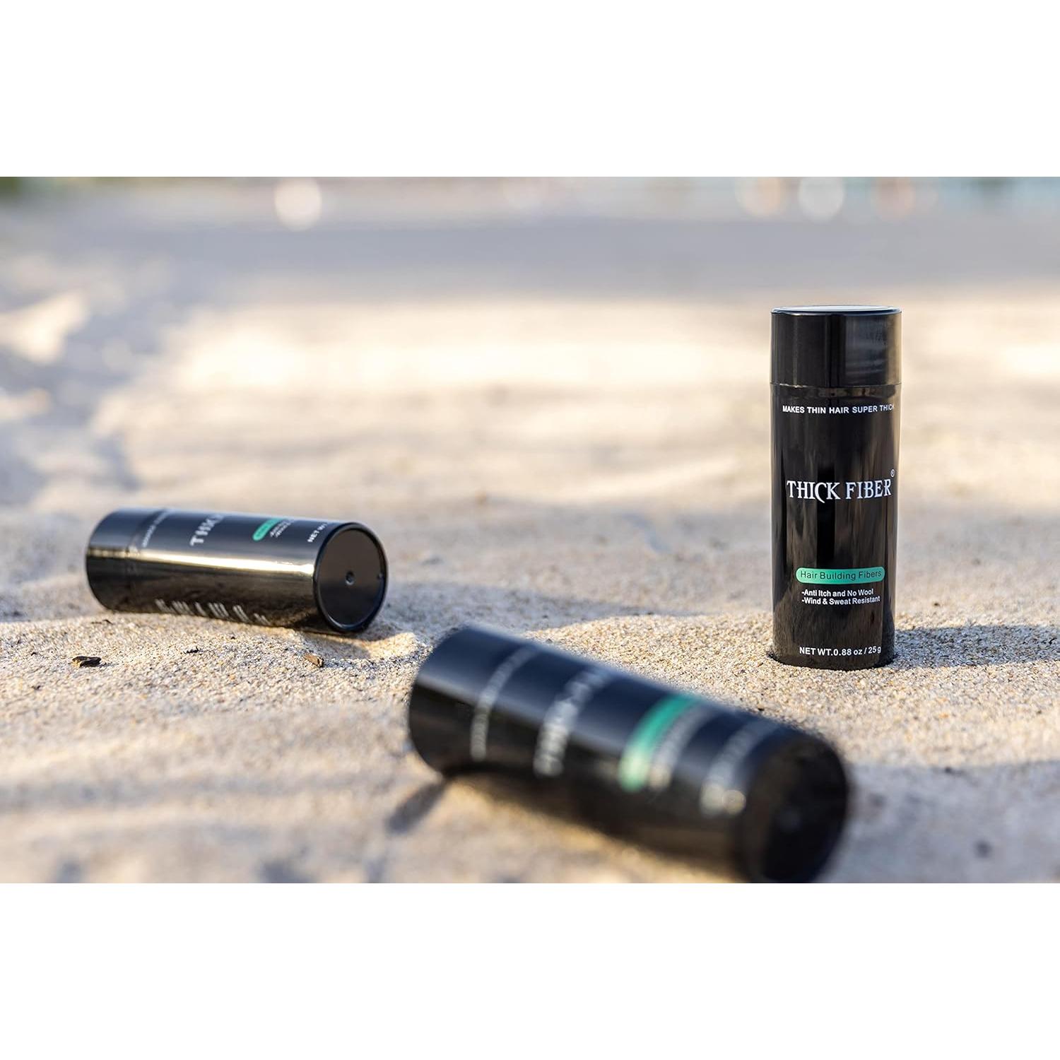 Fibras para Cabello THICK FIBER Marrón Claro 25g Paquete de 3