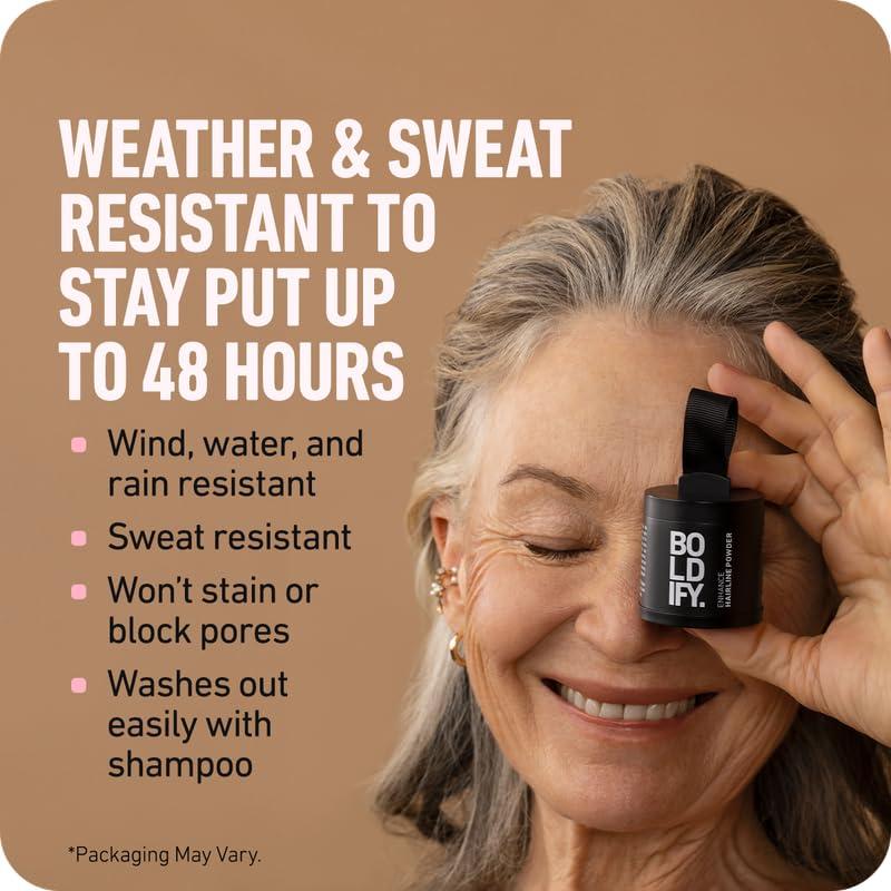 BOLDIFY Polvo para Cabello - Tinte Raíces Marrón Claro