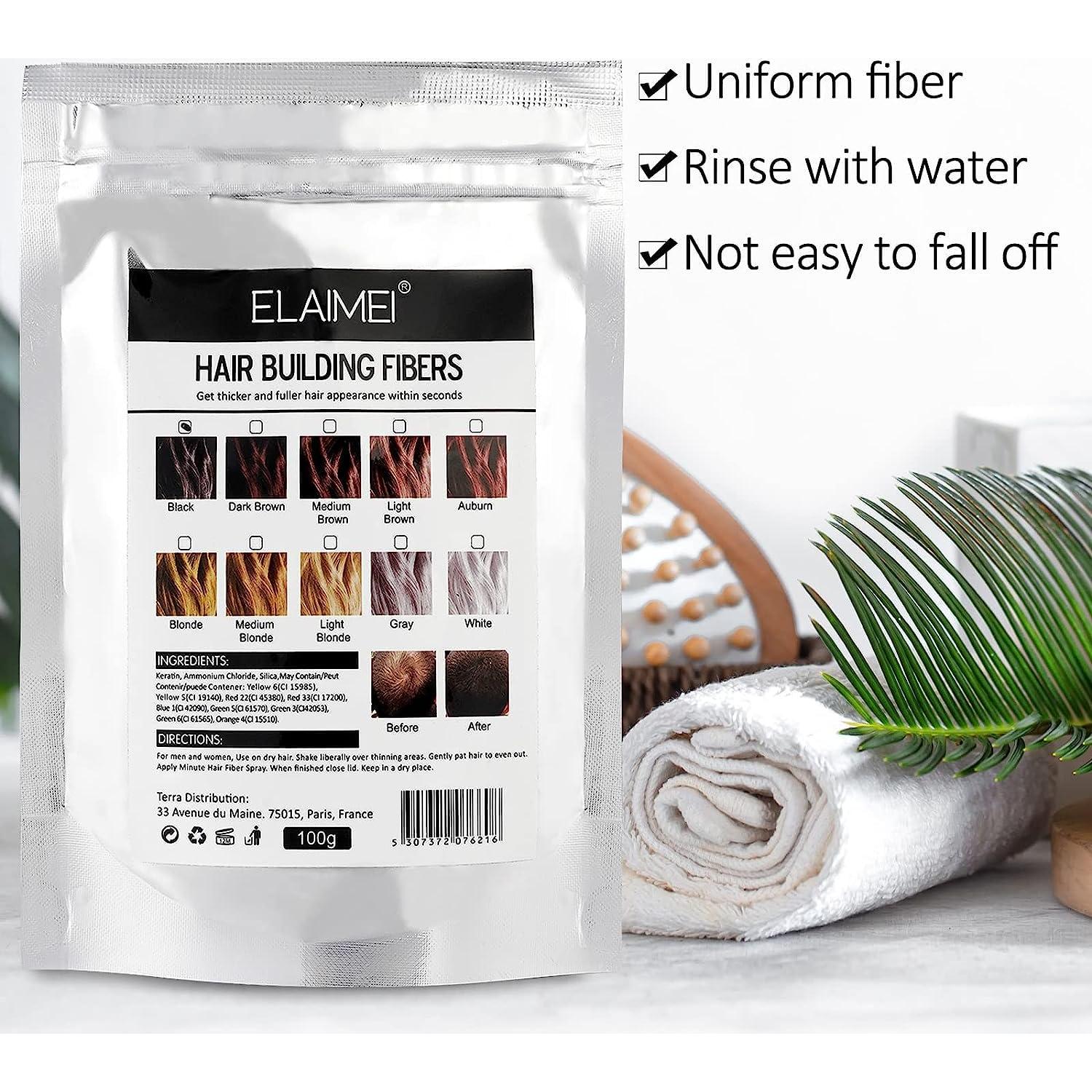 Spray de Fibras para Cabello Aliver 100g Marrón Oscuro