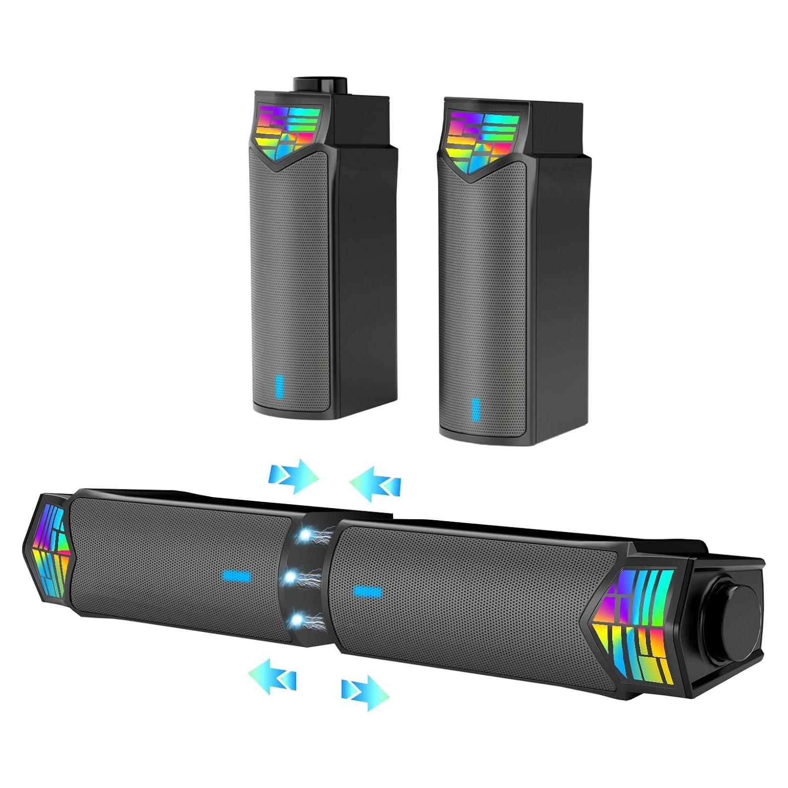 Altavoces de PC Smalody YXSM8020BT Bluetooth 5.0 con RGB