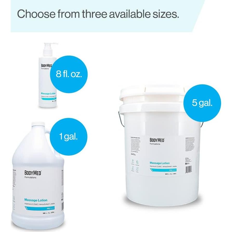 Loción para Masaje BodyMed 240 ml - 100% Natural Sin Fragancia