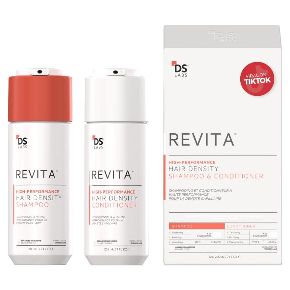 Kit de Champú y Acondicionador Revita DS Labs 205 mL - Cuidado Cuero Cabelludo
