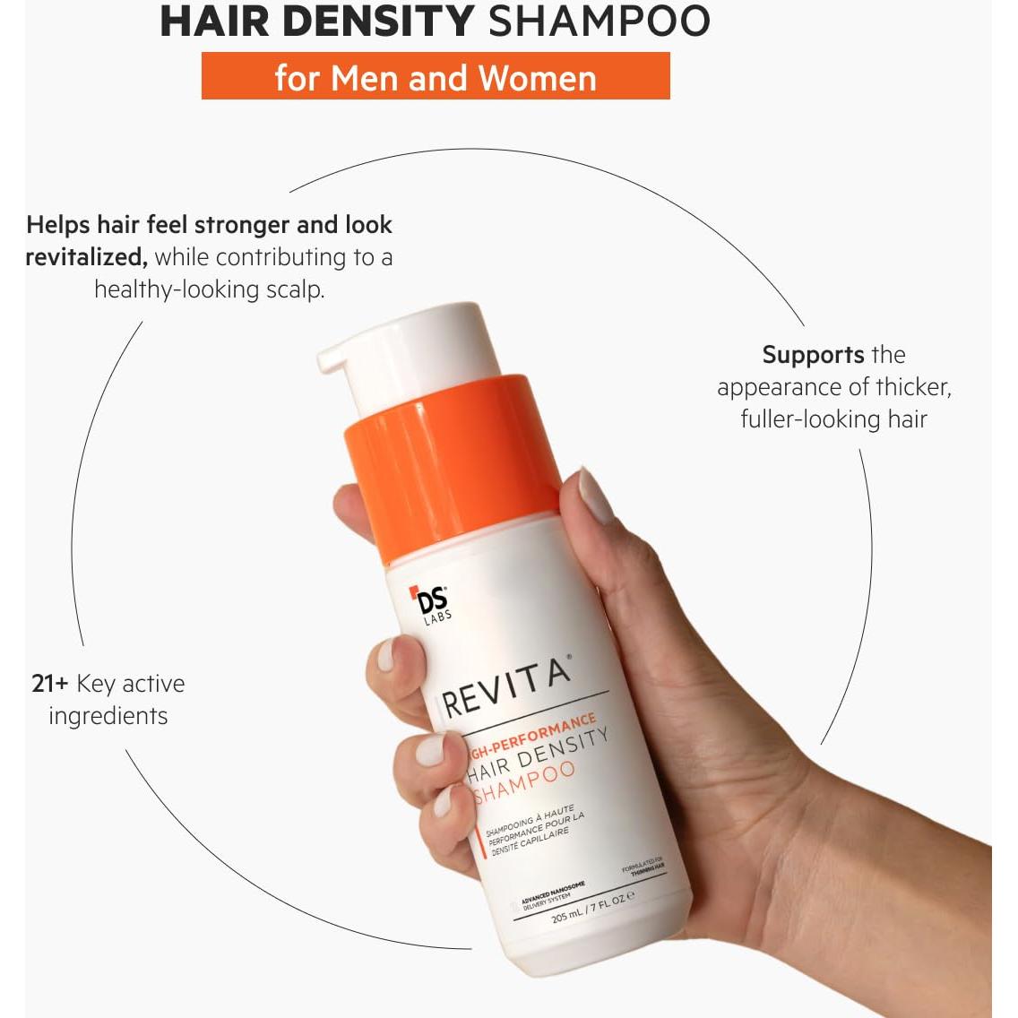 Kit de Champú y Acondicionador Revita DS Labs 205 mL - Cuidado Cuero Cabelludo