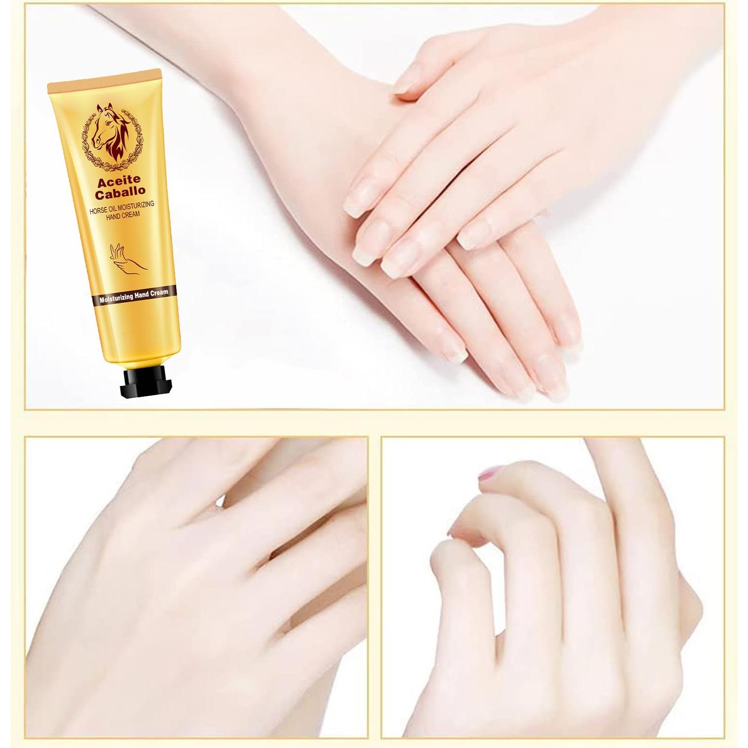 Crema Hidratante para Manos ETUIH con Aceite de Caballo 3PCS