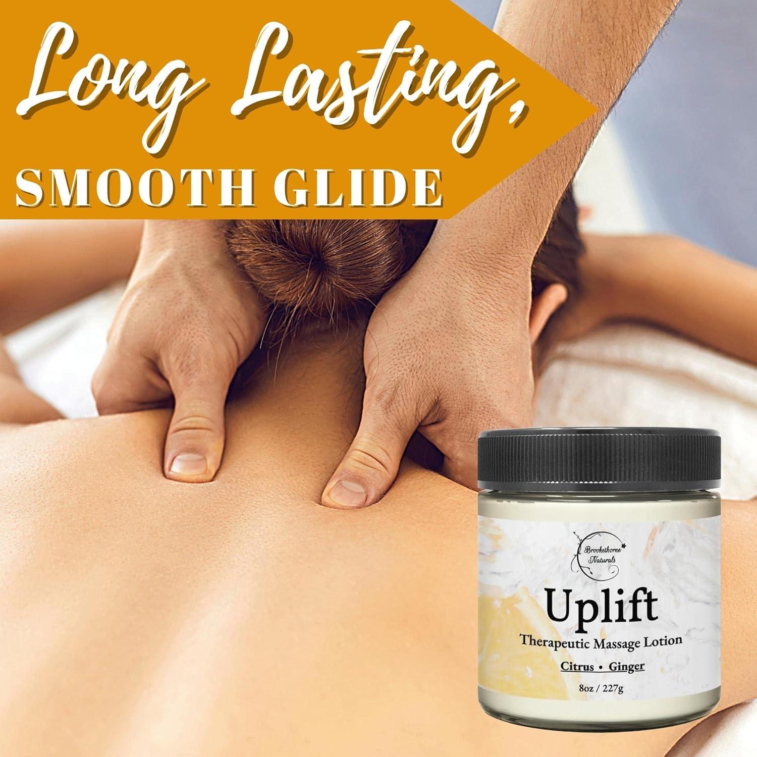 Loción de Masaje Uplift Brookethorne Naturals 280g Cítricos y Jengibre
