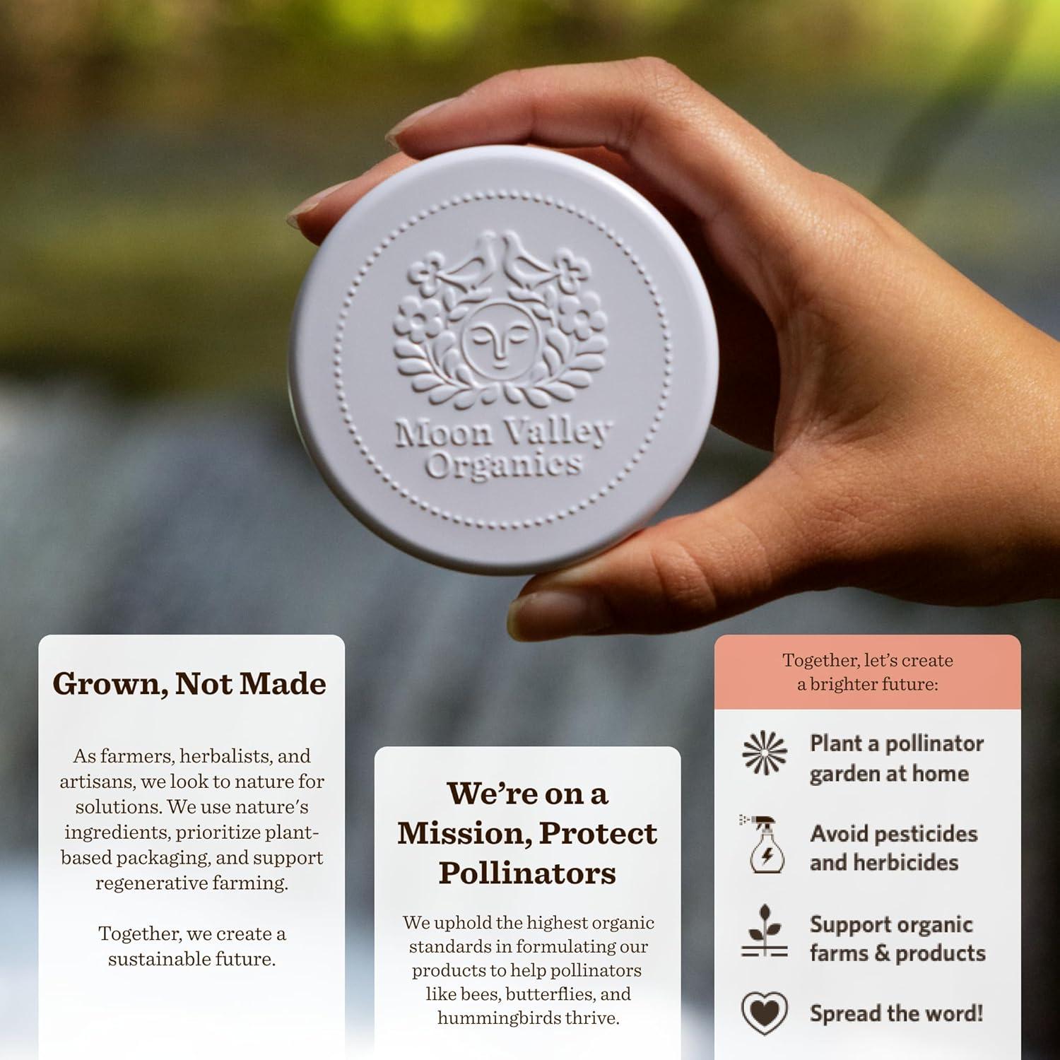 Barra de Loción Herbal Moon Valley Organics Bergamota 53g