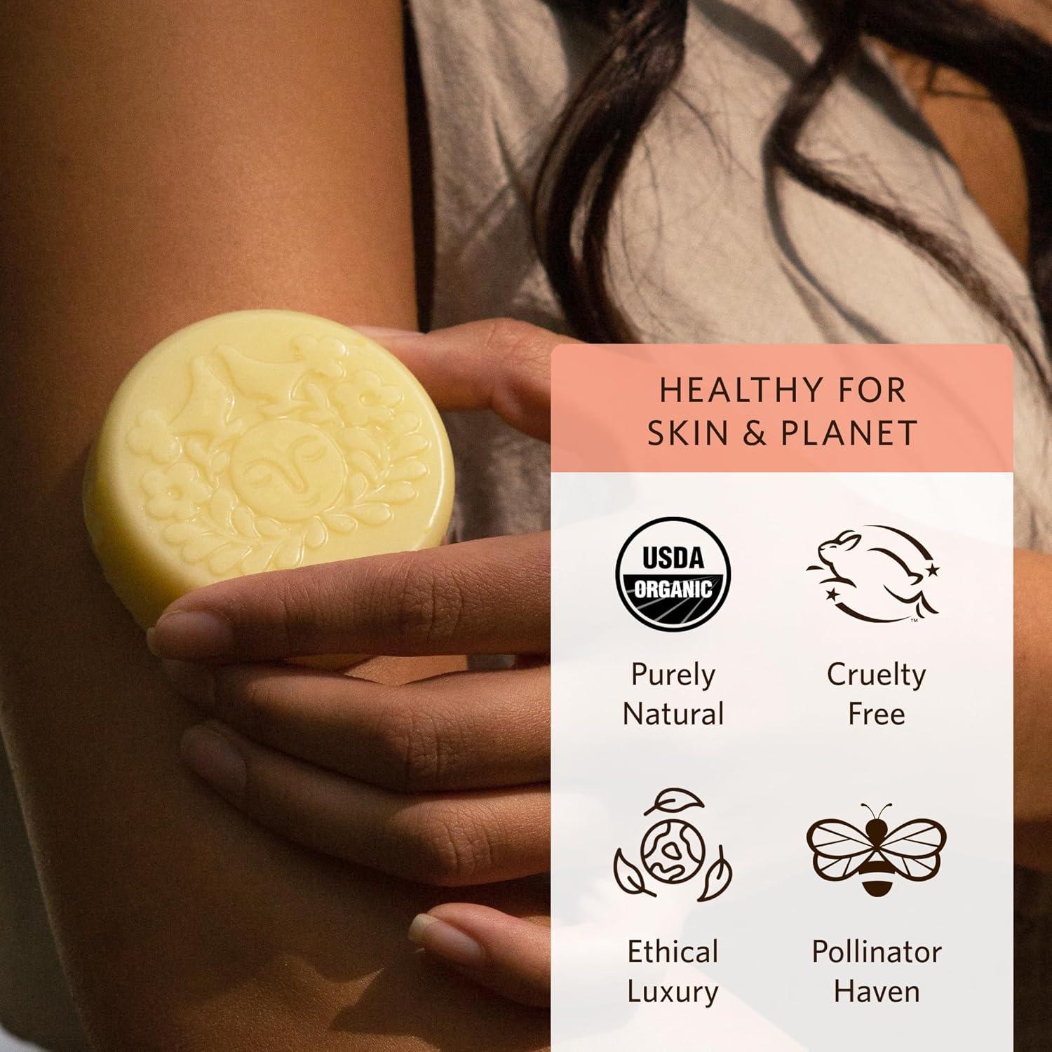 Barra de Loción Herbal Moon Valley Organics Bergamota 53g