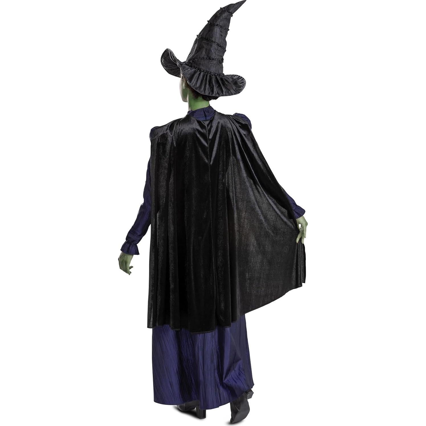 Disfraz Mujer Elphaba Malvada Disfraz Oficial con Capa