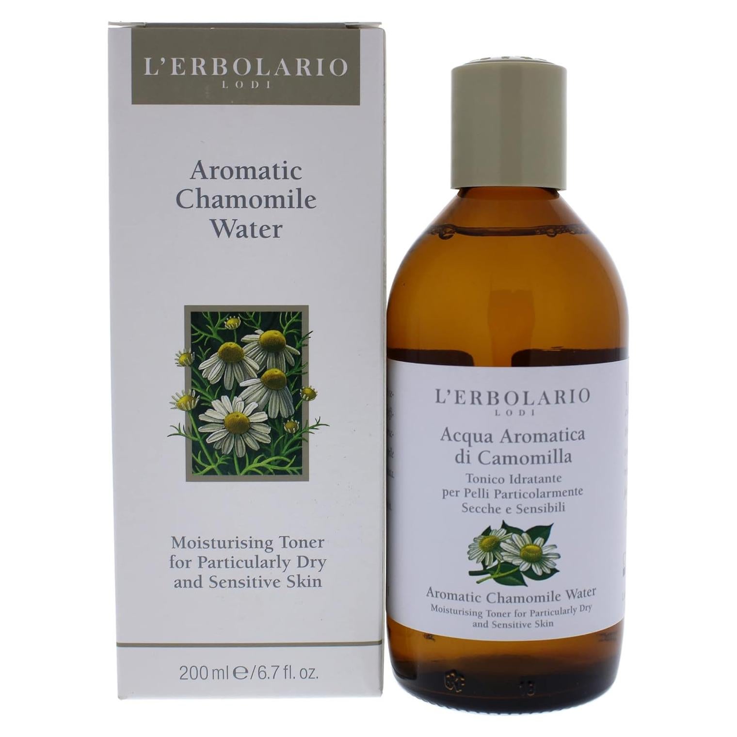 Agua Aromática de Manzanilla L'Erbolario 200 ml - Tónico Facial Hidratante Sin Alcohol