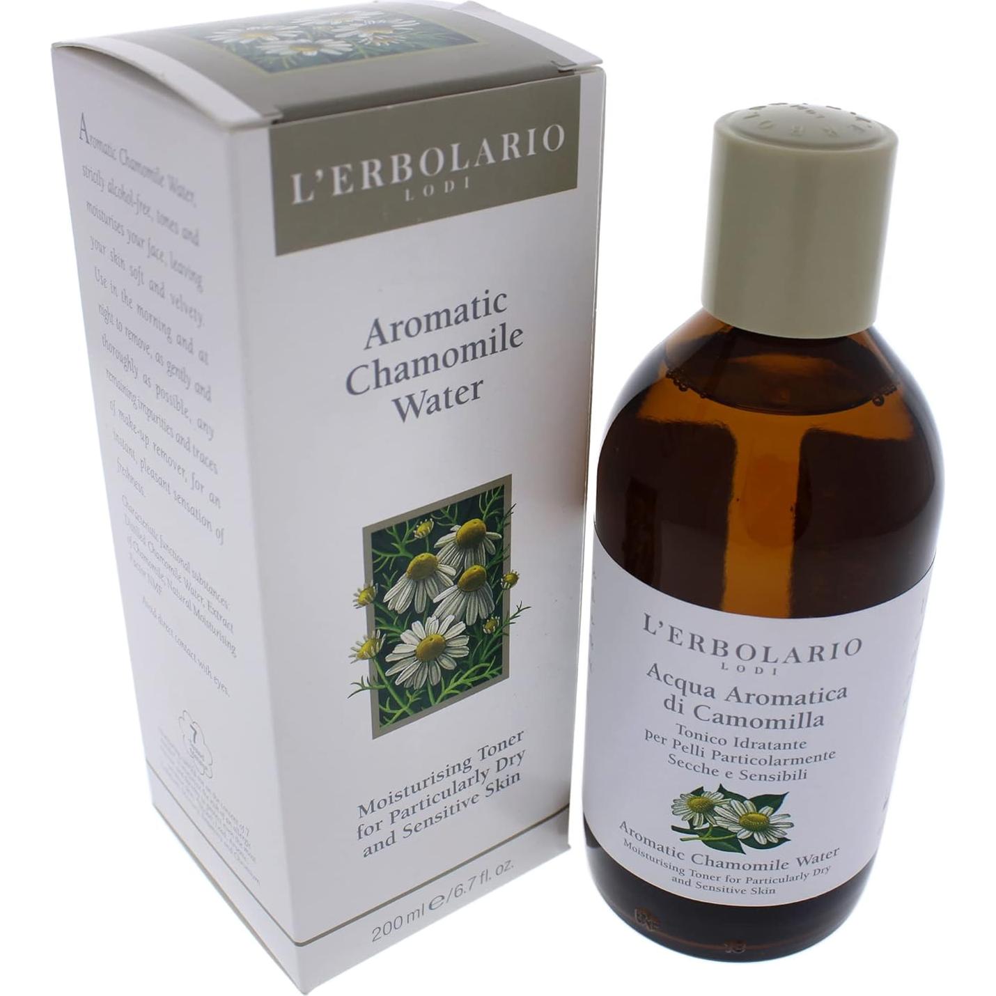 Agua Aromática de Manzanilla L'Erbolario 200 ml - Tónico Facial Hidratante Sin Alcohol