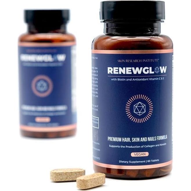 Suplemento de Biotina Renewglow 5000mcg para Cabello y Piel