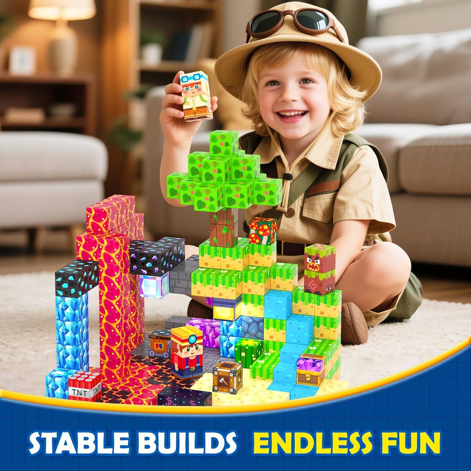 Coodoo Set de Bloques Magnéticos 150PCS para Niños 3+