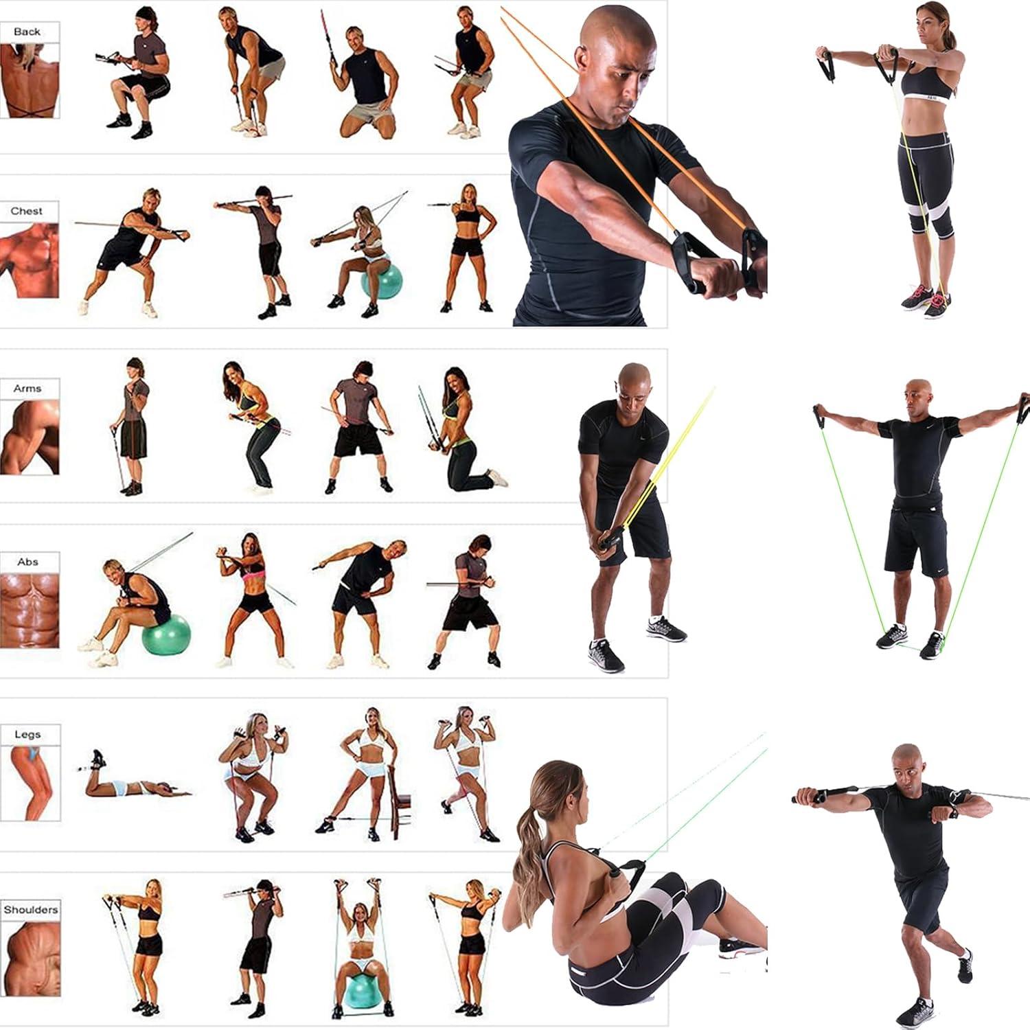 Juego de Bandas de Resistencia HONCUANWS con Anclaje de Puerta