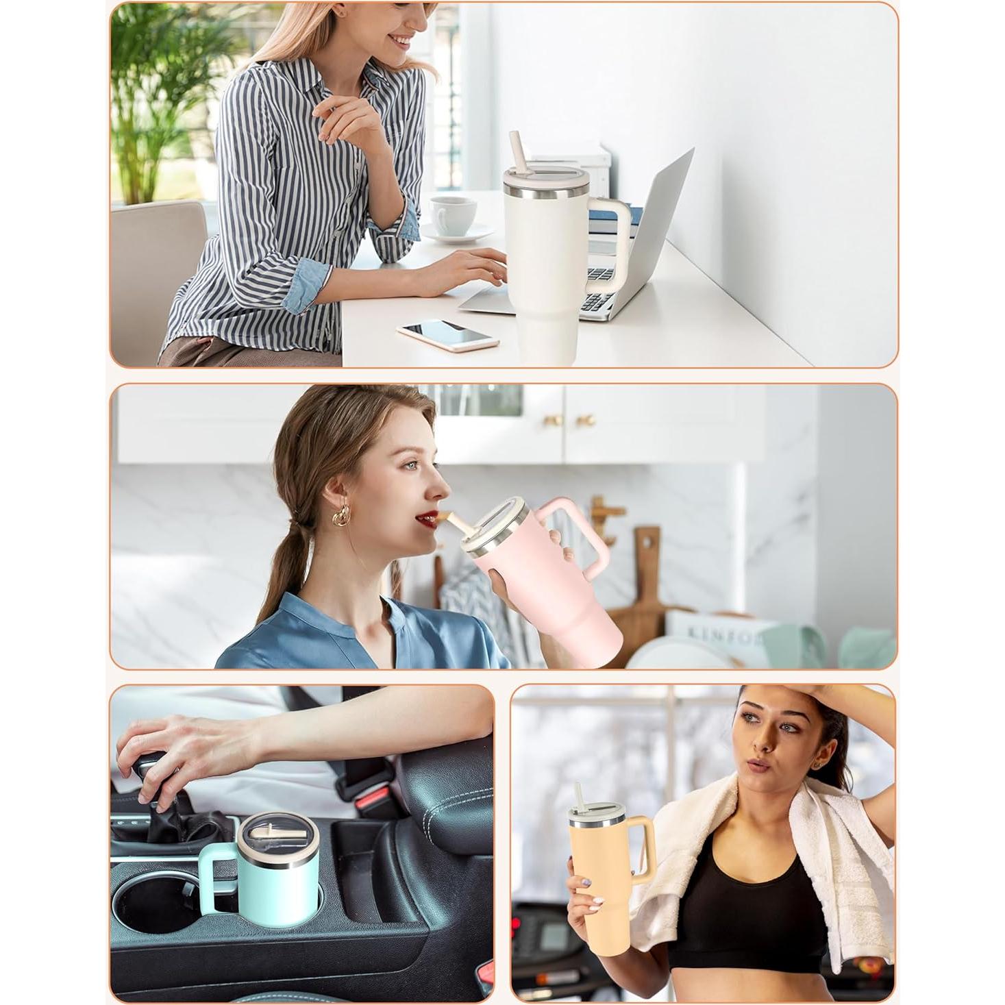 Tapa de Reemplazo Gybahy para Vaso Stanley 40oz - 2 Paquetes