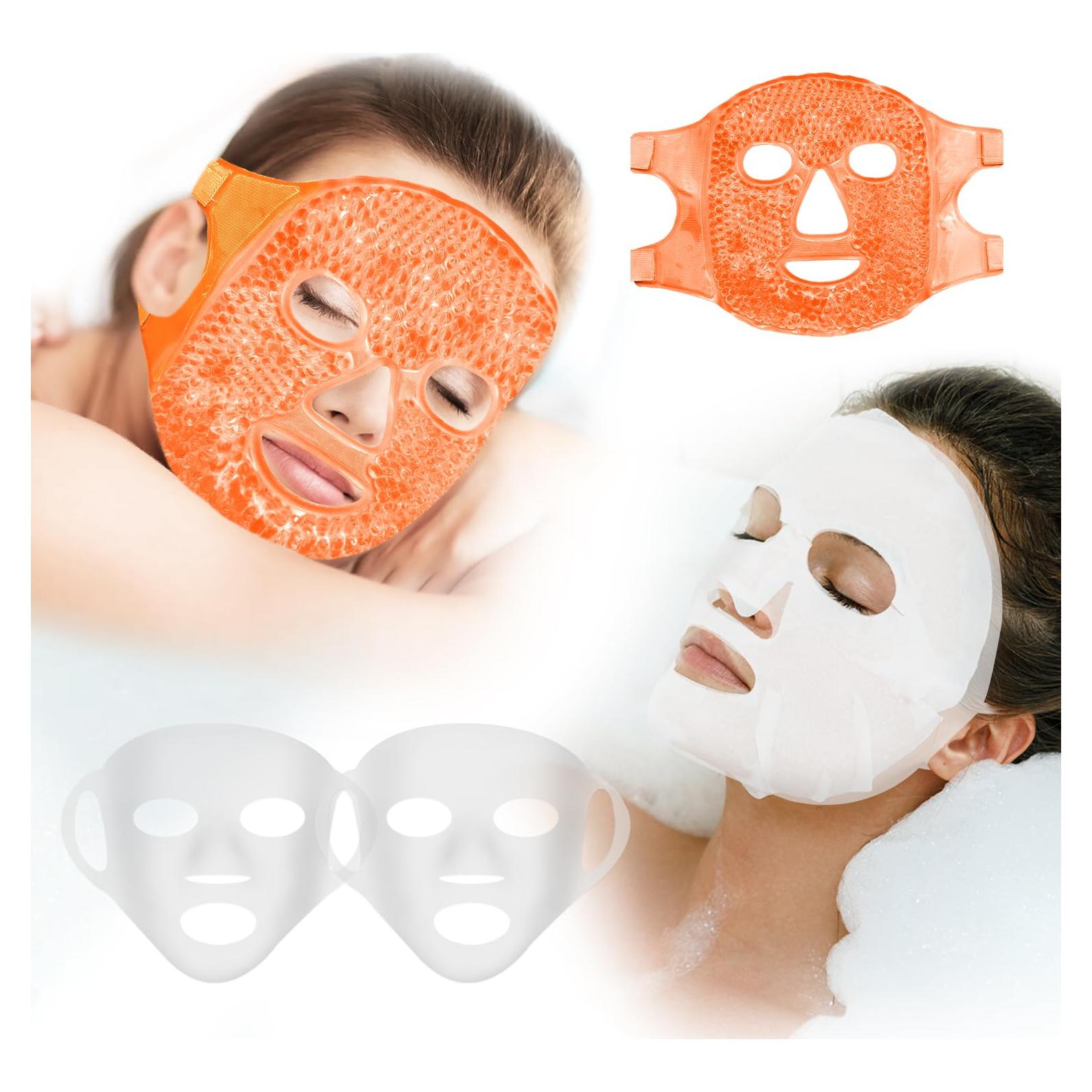 Juego de Máscaras Faciales Reutilizables CONBELLA - Terapia Fría y Caliente
