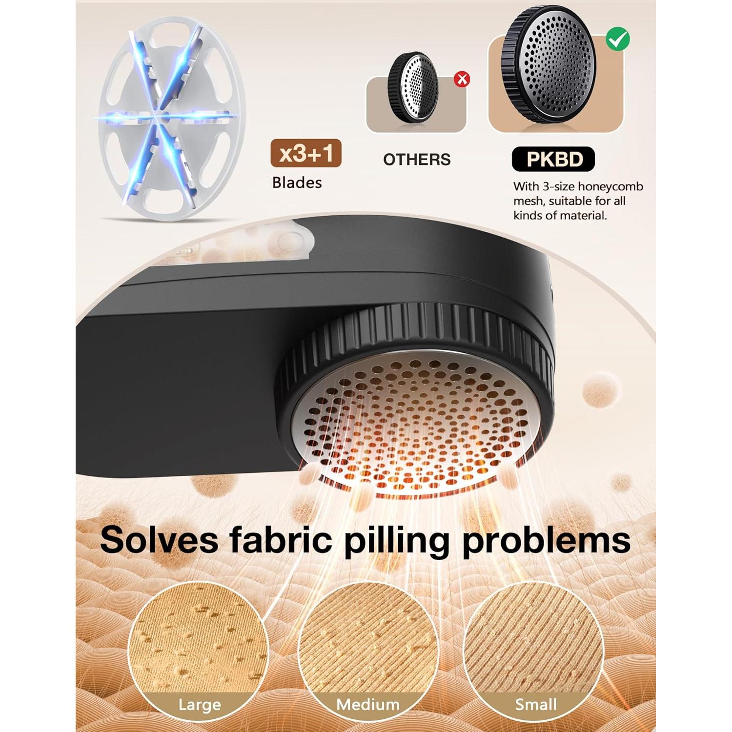 Afeitadora de tela eléctrica PKBD impermeable IPX6 con 3 cuchillas