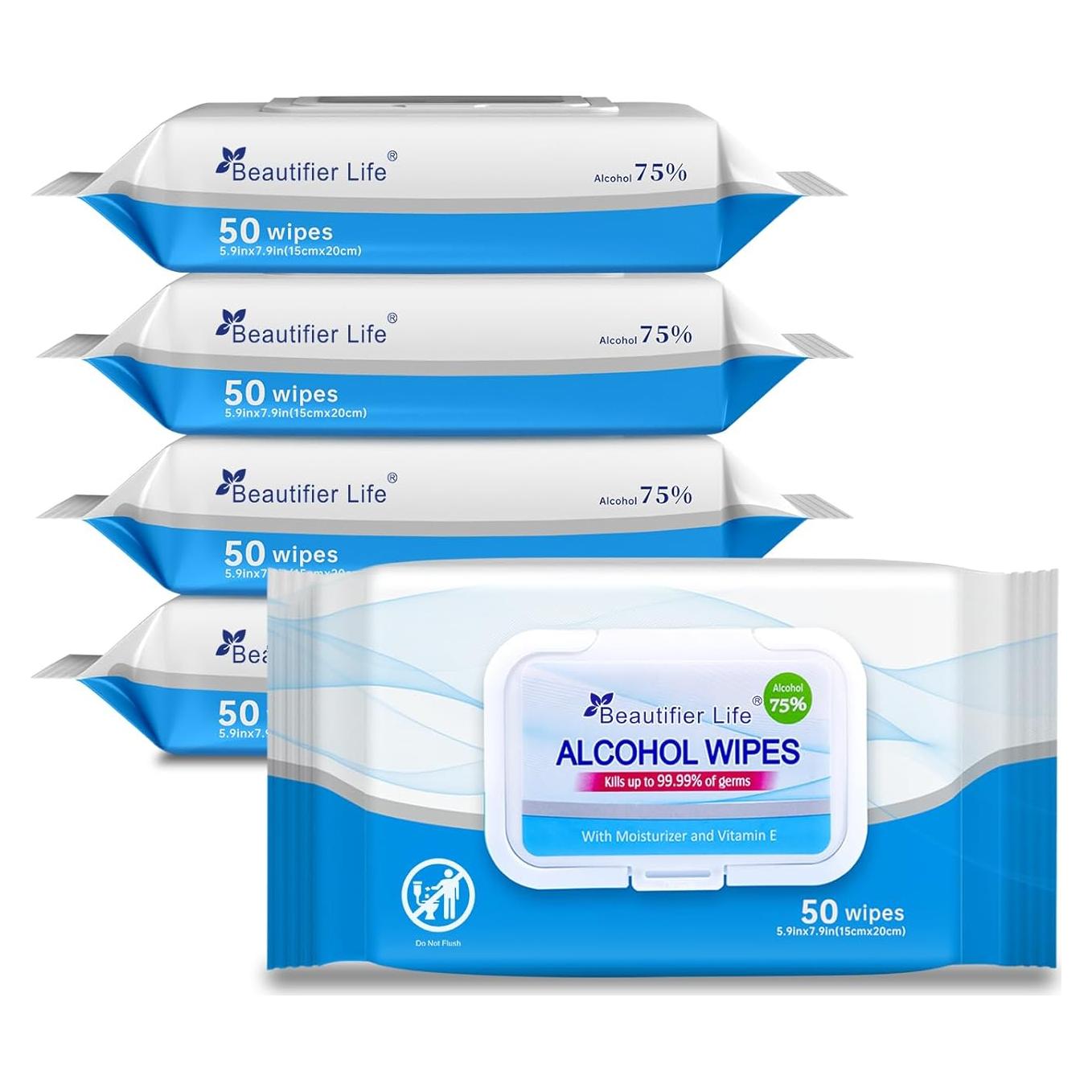 Toallitas Desinfectantes Húmedas Beautifier Life 200 Unidades