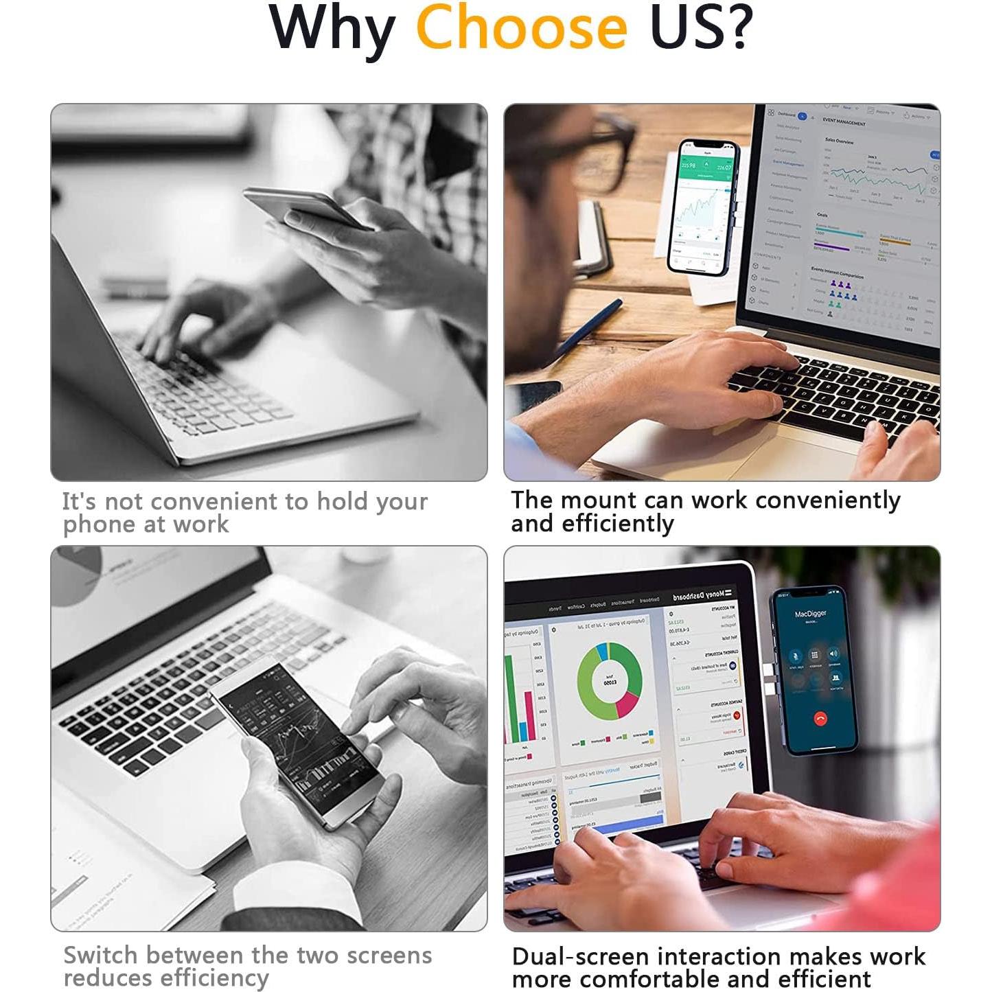 Soporte Magnético Ajustable Jkoailiwi para Laptop y Teléfono