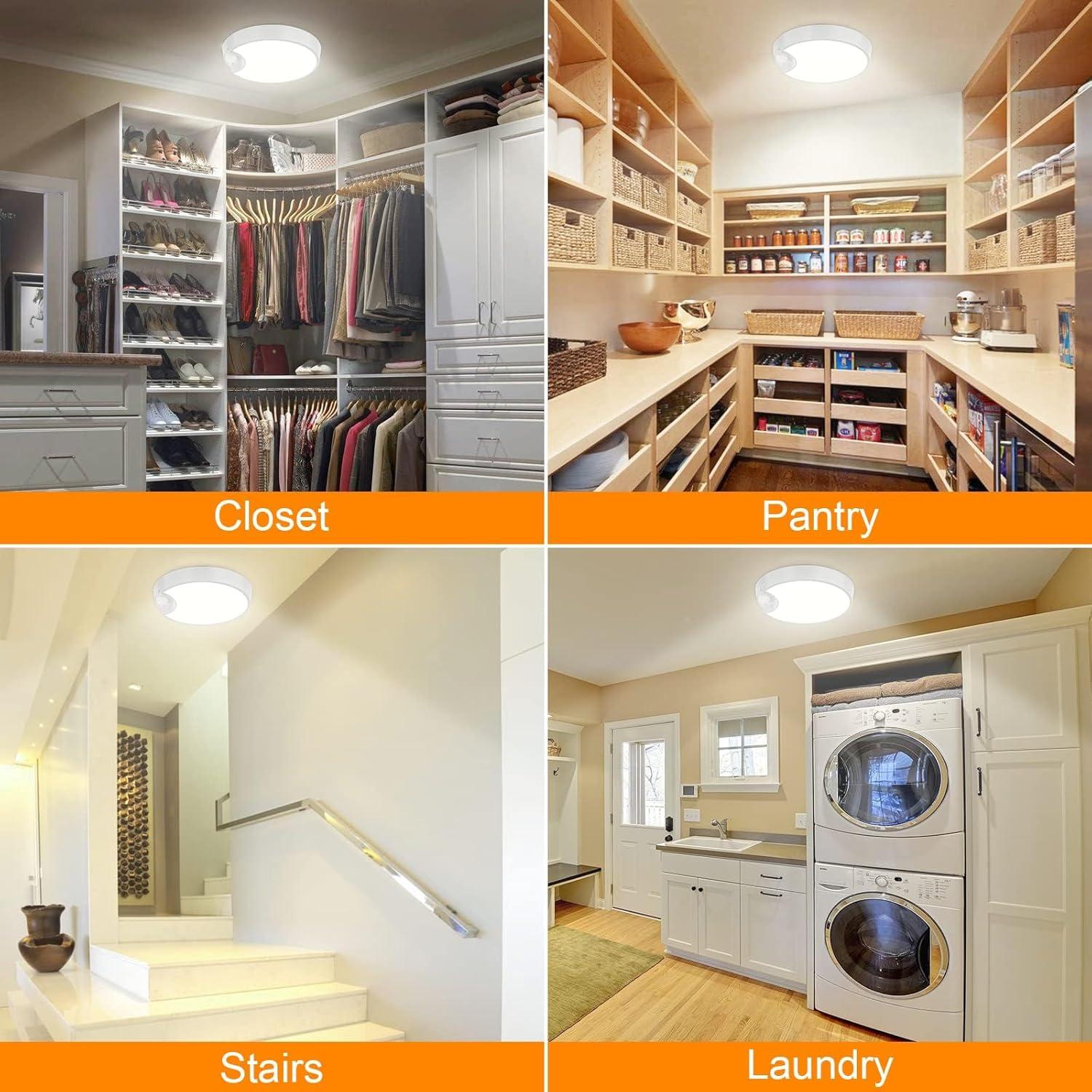 Luz de Techo Recargable DEEPLITE 8000mAh con Sensor de Movimiento