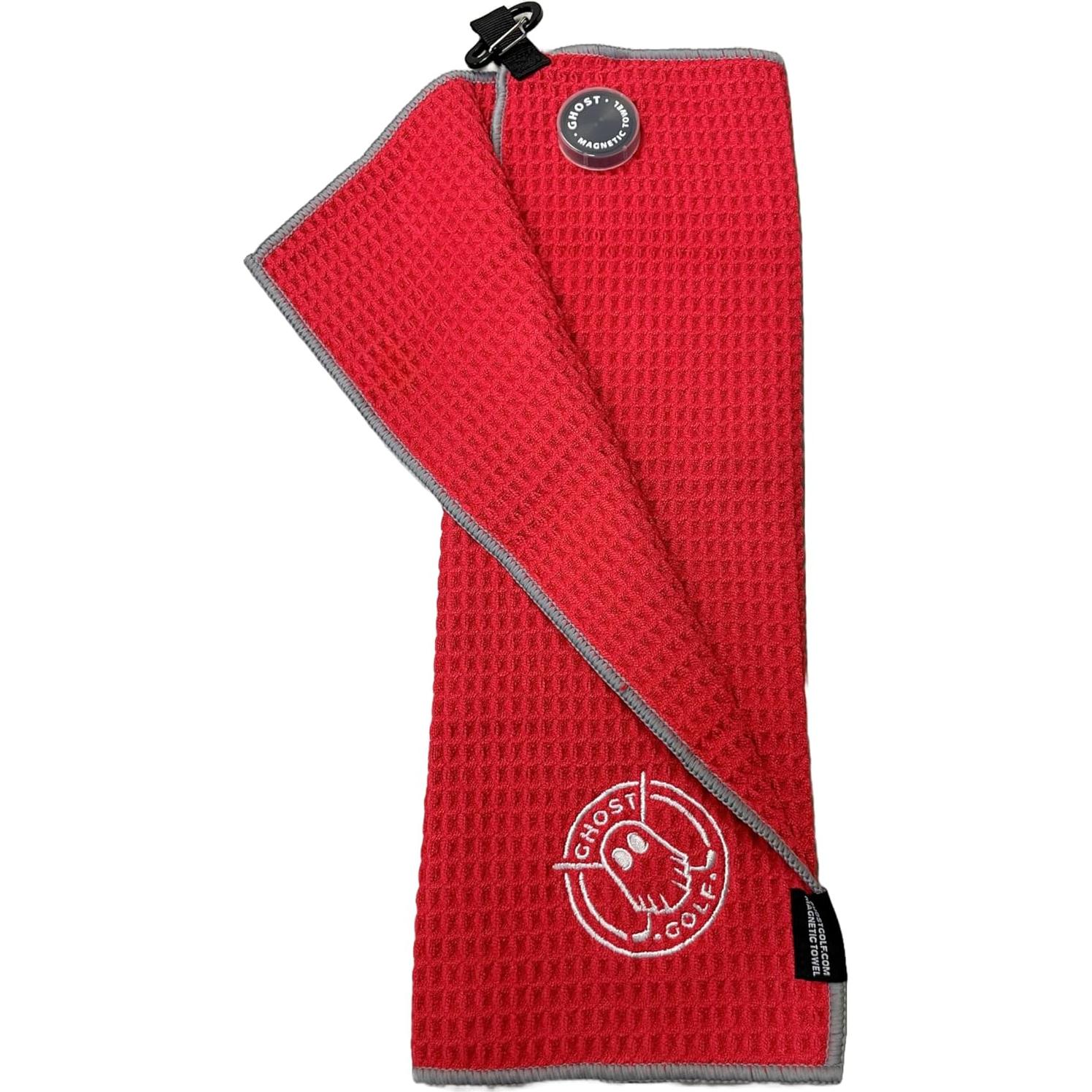 Toalla Magnética Ghost Golf GG-MAGTWL-RED Microfibra 45x45cm