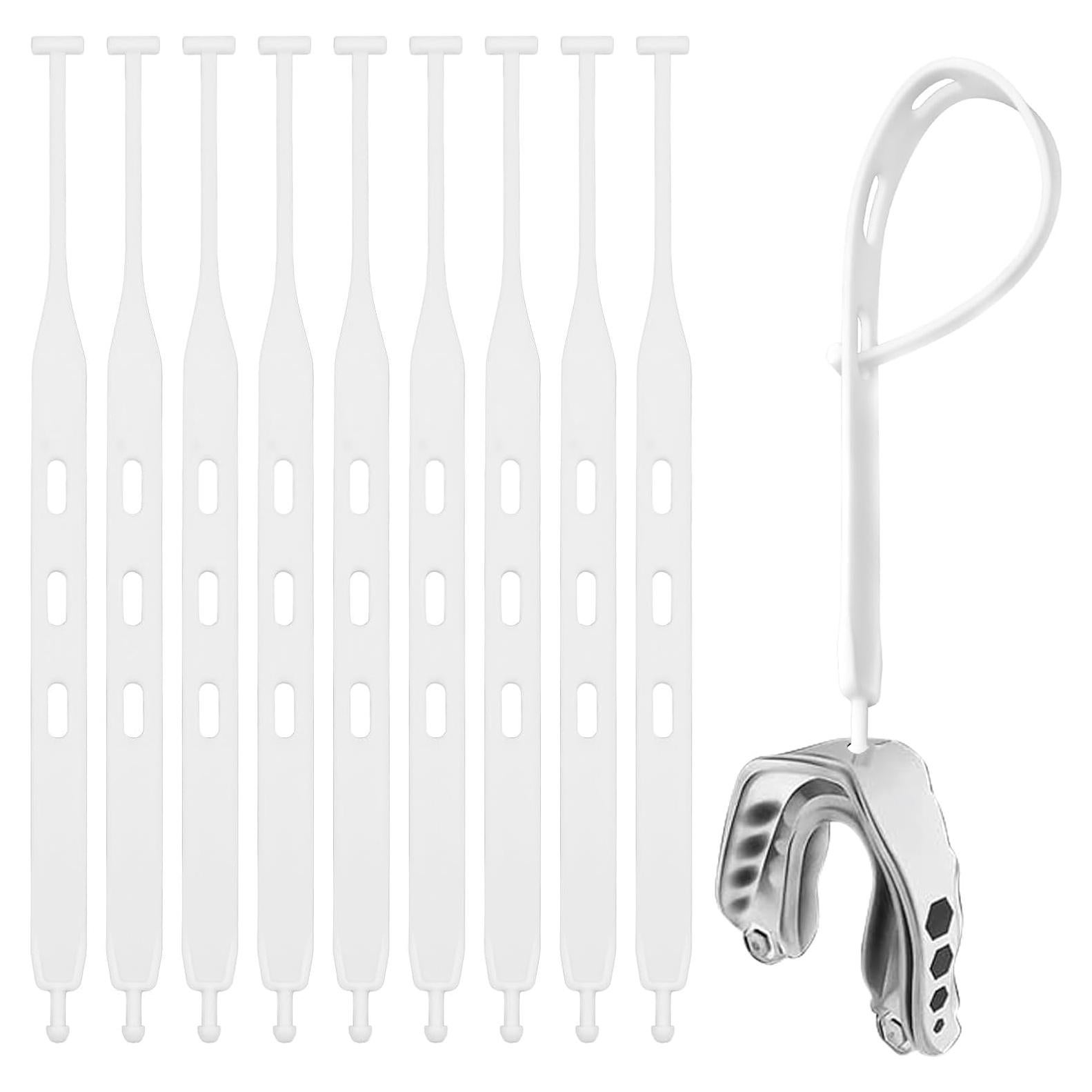 5 Correas de Reemplazo para Protector Bucal BOXOB - Blanco