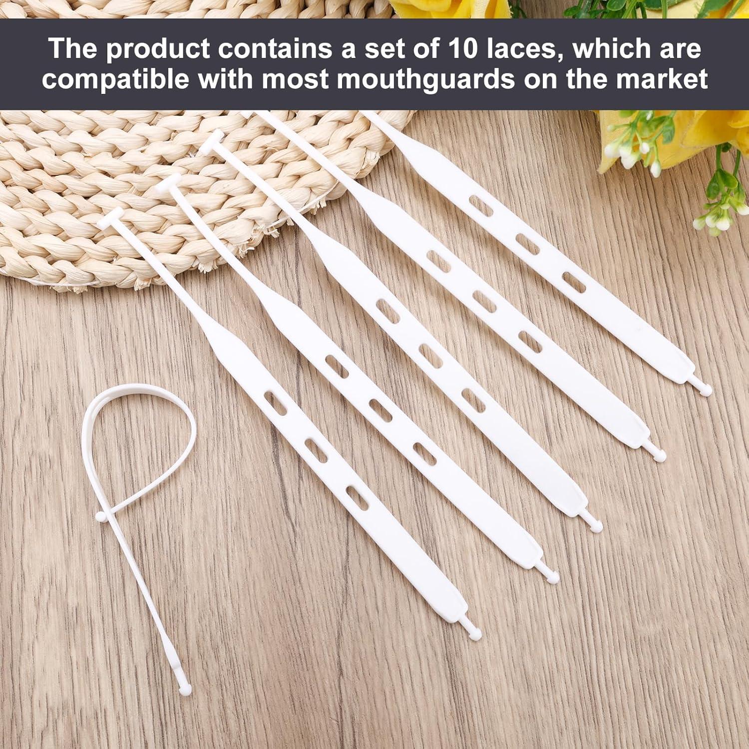 5 Correas de Reemplazo para Protector Bucal BOXOB - Blanco