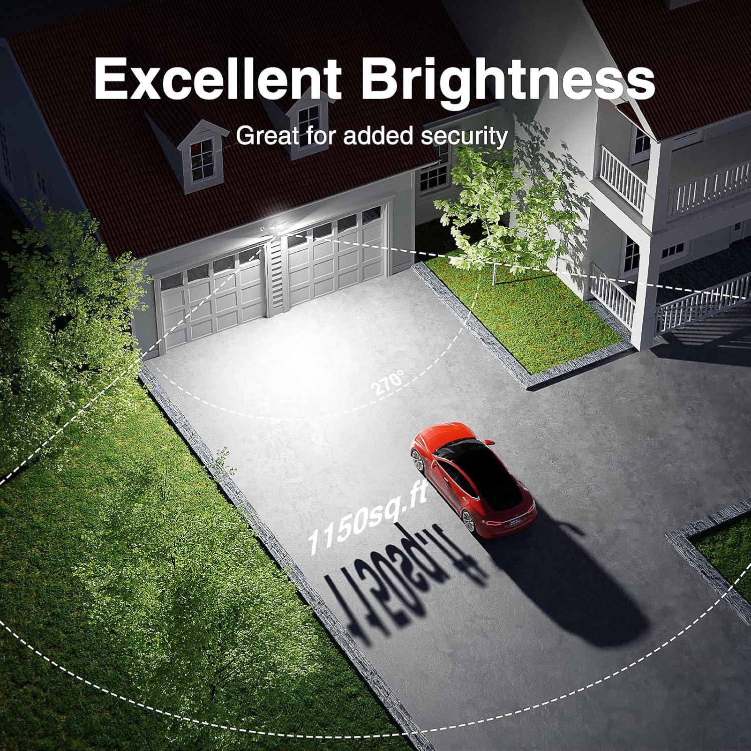 Onforu 65W LED Luz de Sensor de Movimiento Exterior 6500LM