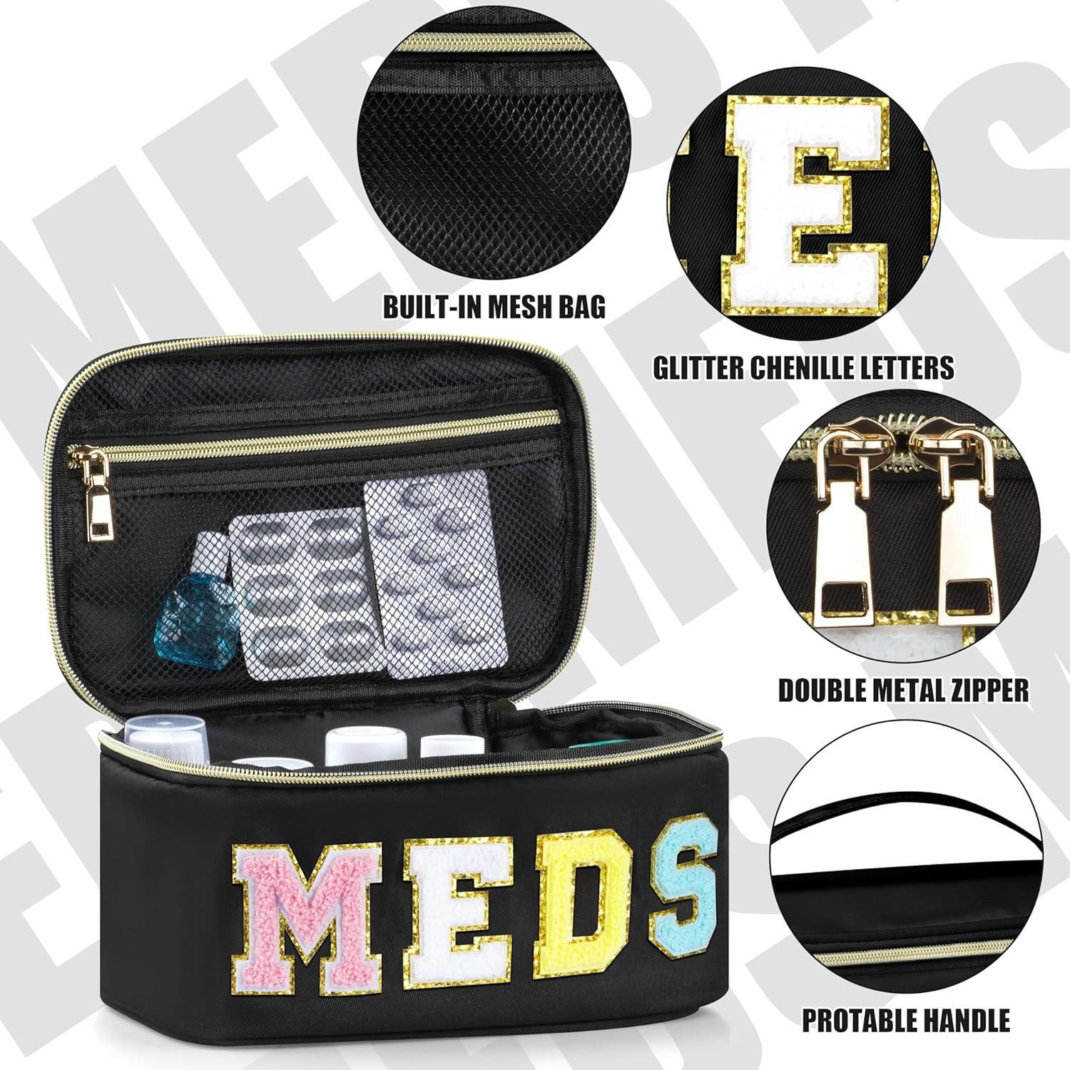 Neceser de Maquillaje y Medicamentos BuyCard Negro 22.86x14.99cm