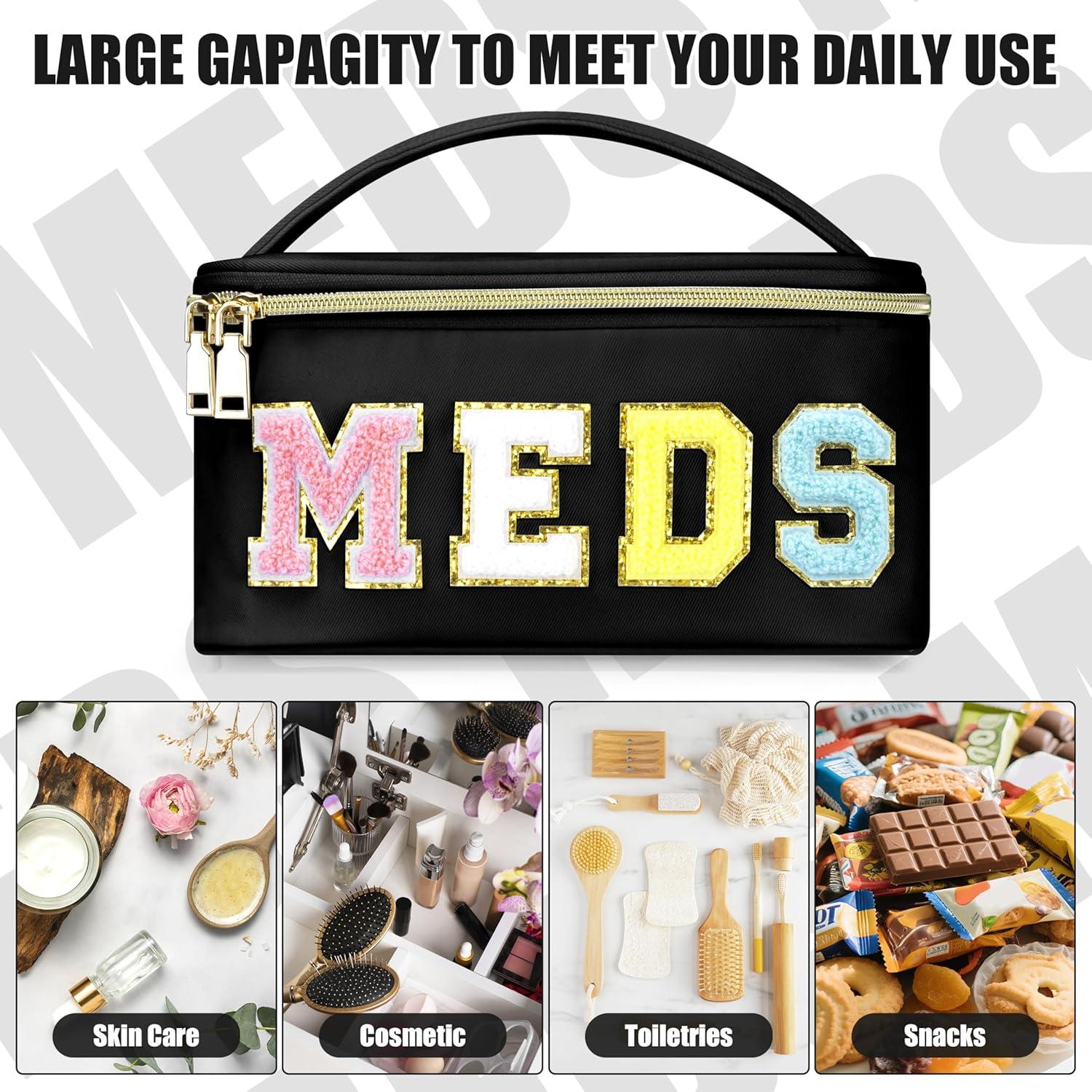 Neceser de Maquillaje y Medicamentos BuyCard Negro 22.86x14.99cm