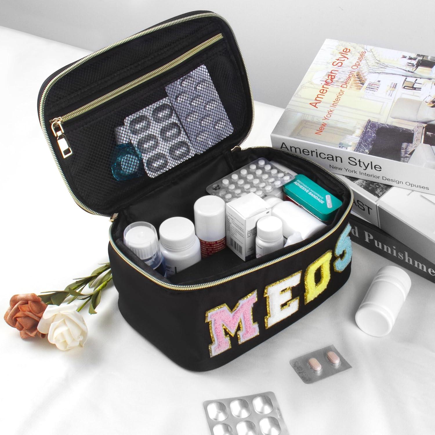 Neceser de Maquillaje y Medicamentos BuyCard Negro 22.86x14.99cm
