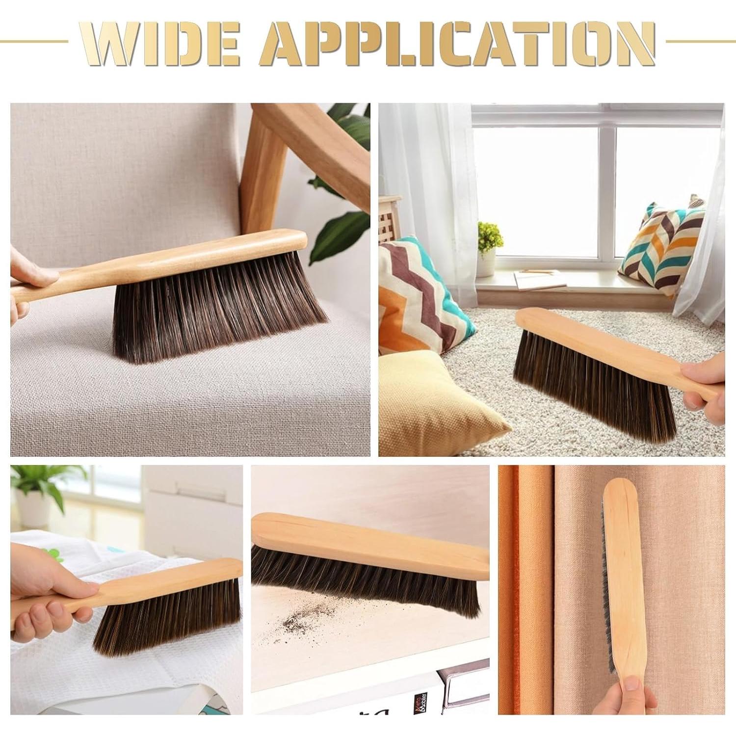 2 Cepillos de Madera Dazzhues con Cerdas Suaves para Limpieza