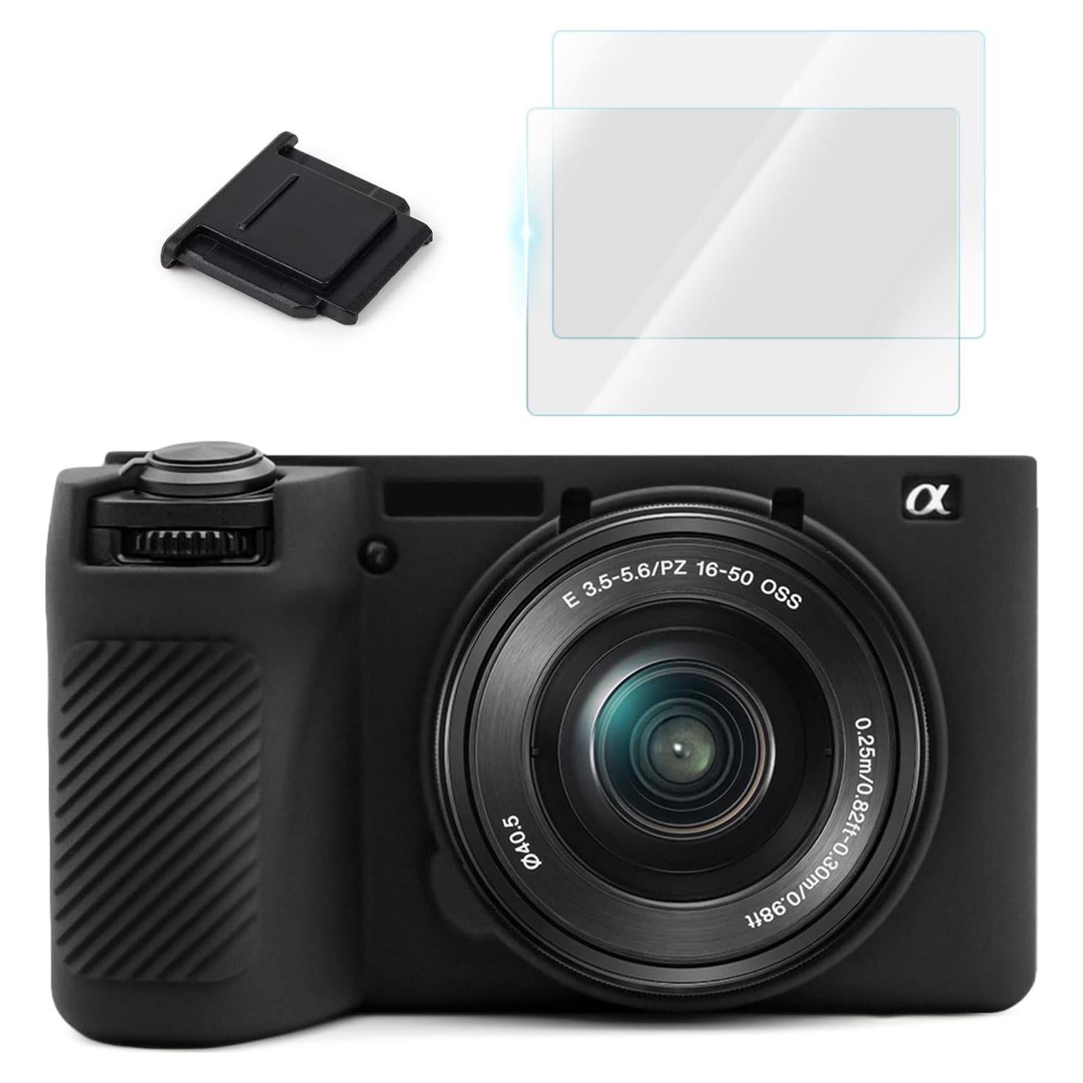 Kit de Accesorios para Cámara Sony Alpha 6700 - Funda Silicona y Protectores