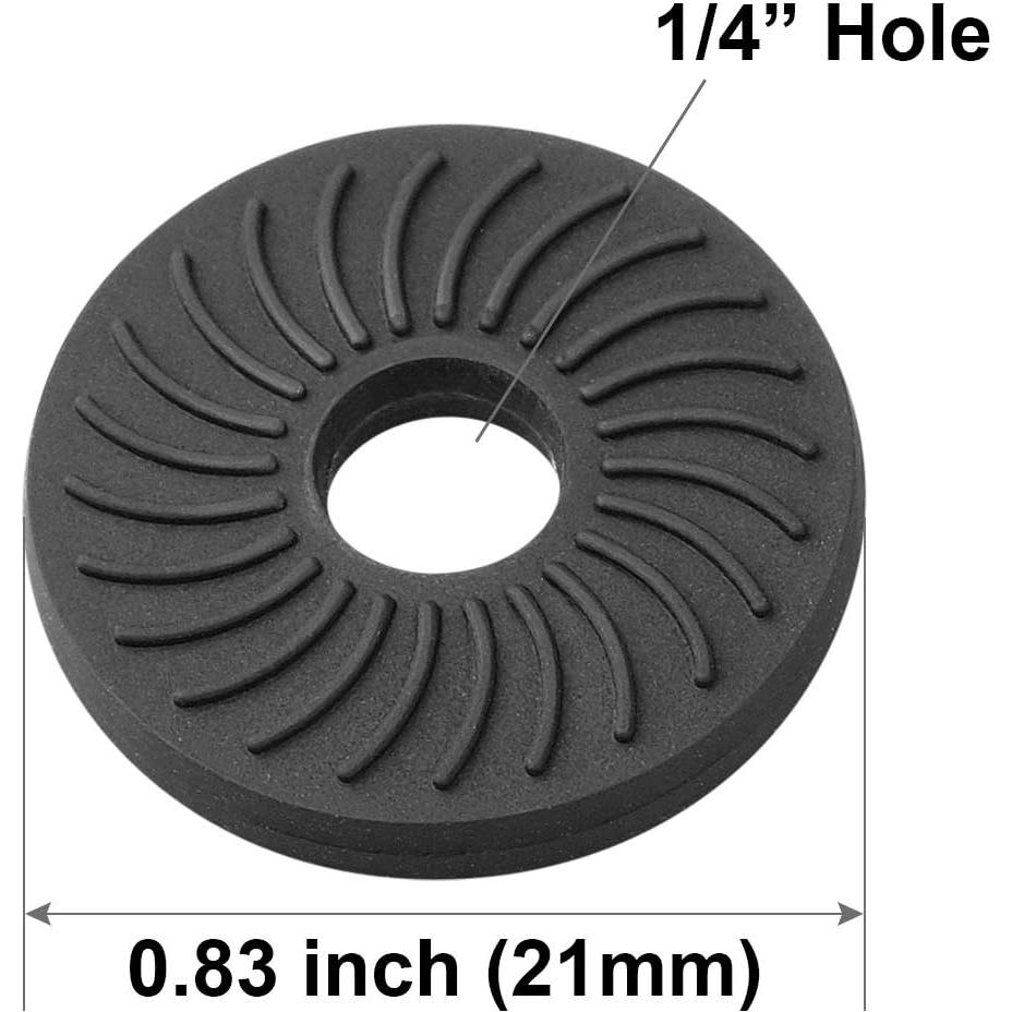 Almohadillas de Goma Anwenk 1/4"-20 Antideslizantes Paquete de 5