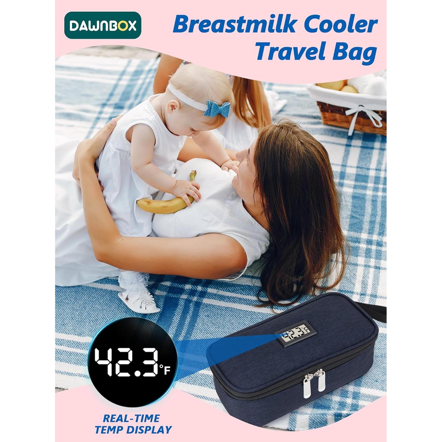 Bolsa de Viaje para Leche Materna DawnBox - 20oz, Azul