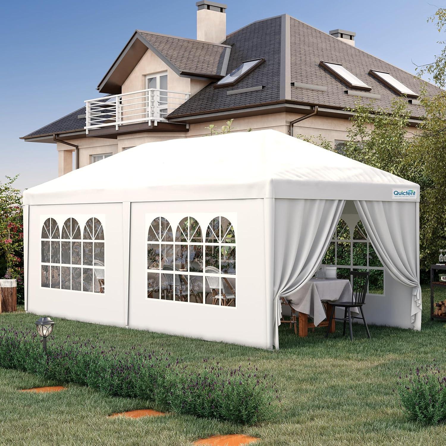 Carpa Quictent 3x6m para Fiesta con Paredes Removibles