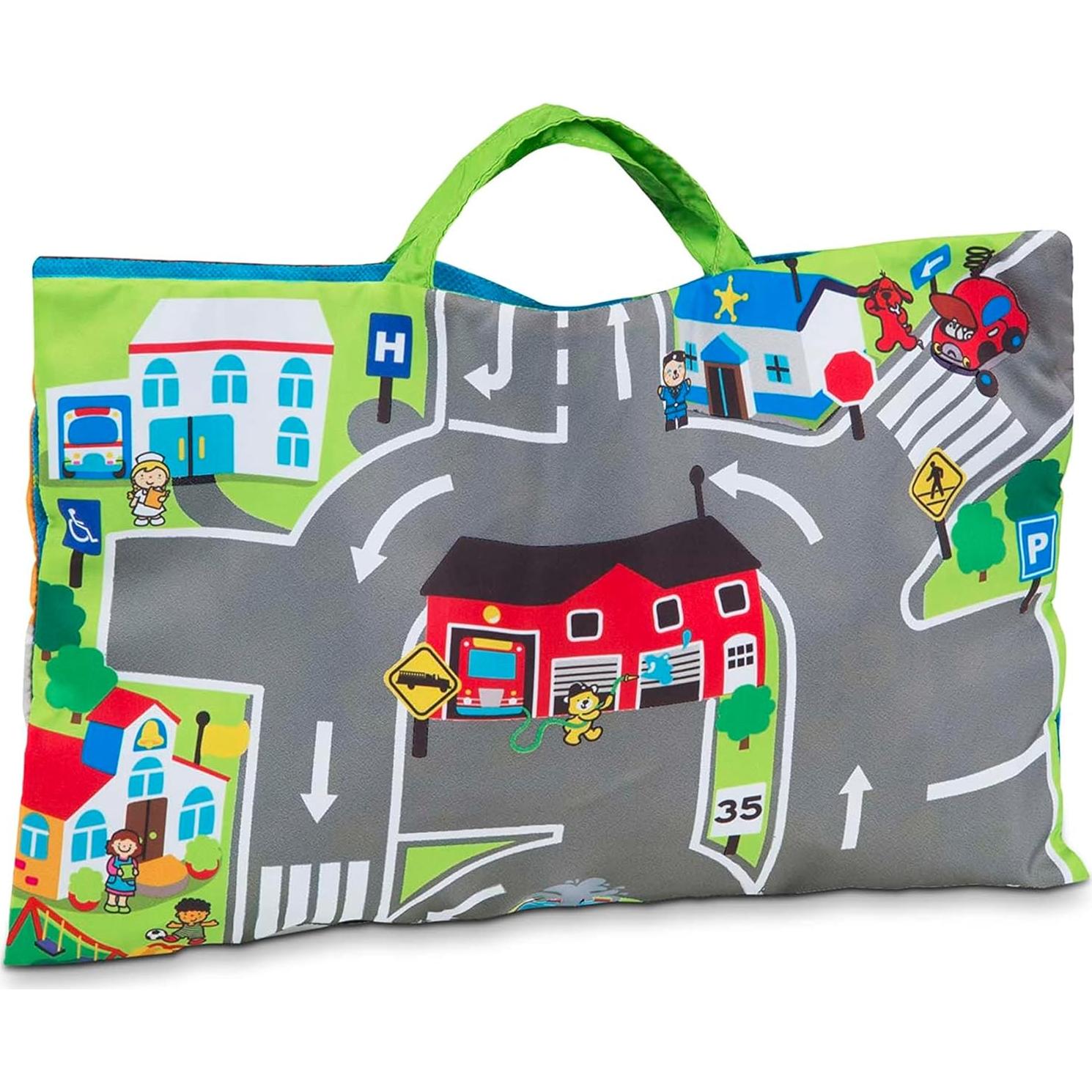 Alfombrilla de Juego Melissa & Doug con 9 Vehículos Suaves