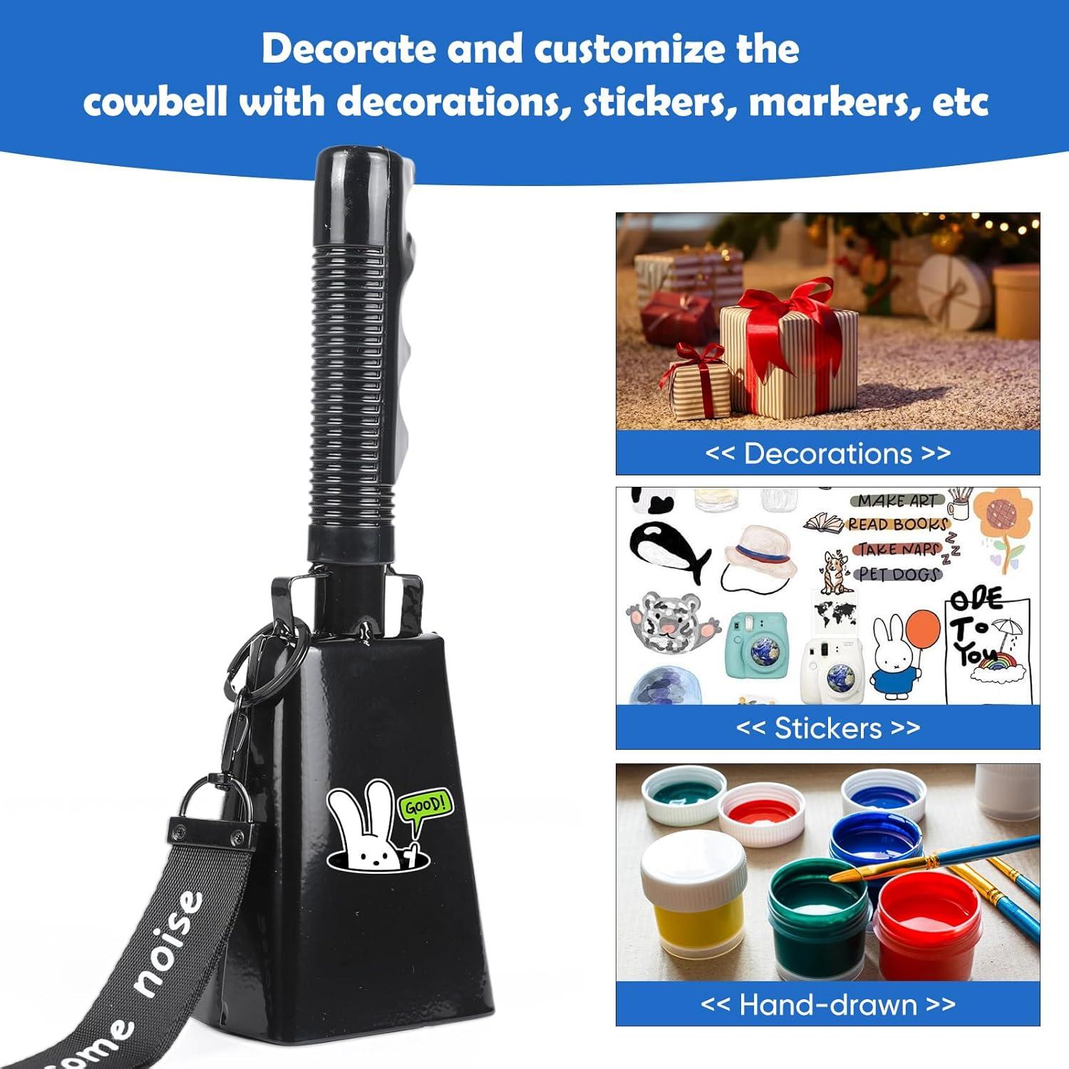 Campanas de Vaca Musfunny 20 cm - 2 Pcs para Eventos Deportivos