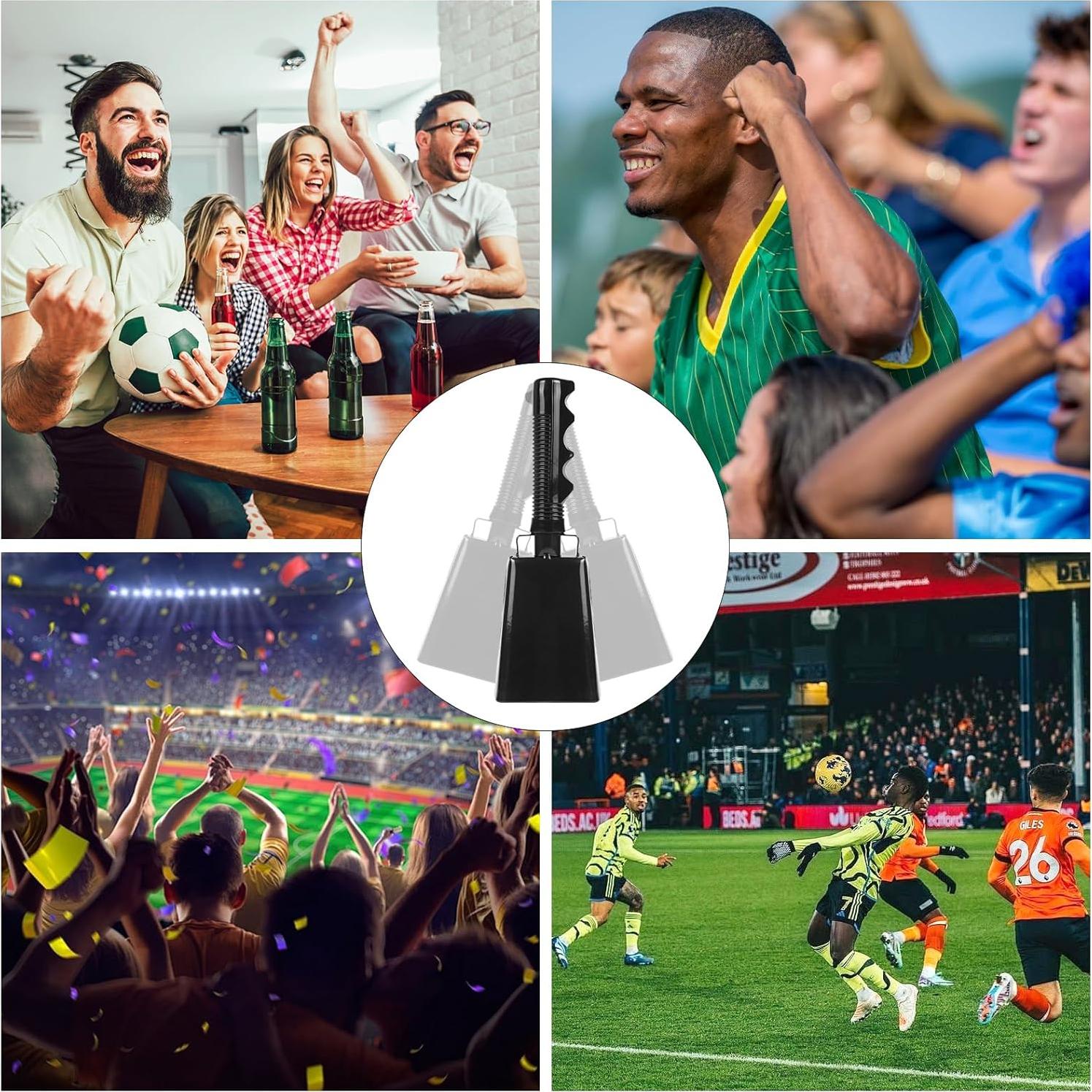 Campanas de Vaca Musfunny 20 cm - 2 Pcs para Eventos Deportivos