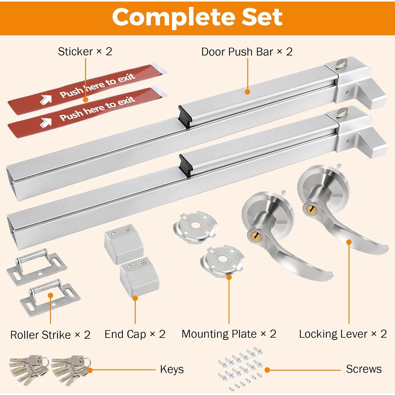 Dispositivo de Salida de Emergencia BEAMNOVA 69.85 cm Metálico