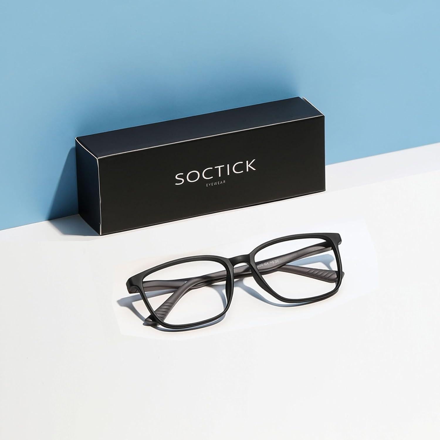 Gafas Anti Luz Azul para Hombres - Montura Ligera Negra