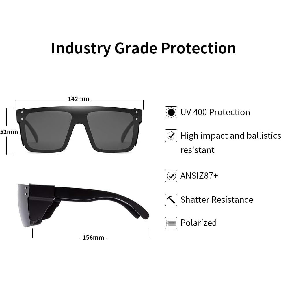 Gafas de sol polarizadas UV400 Z87.1 para trabajo y outdoor