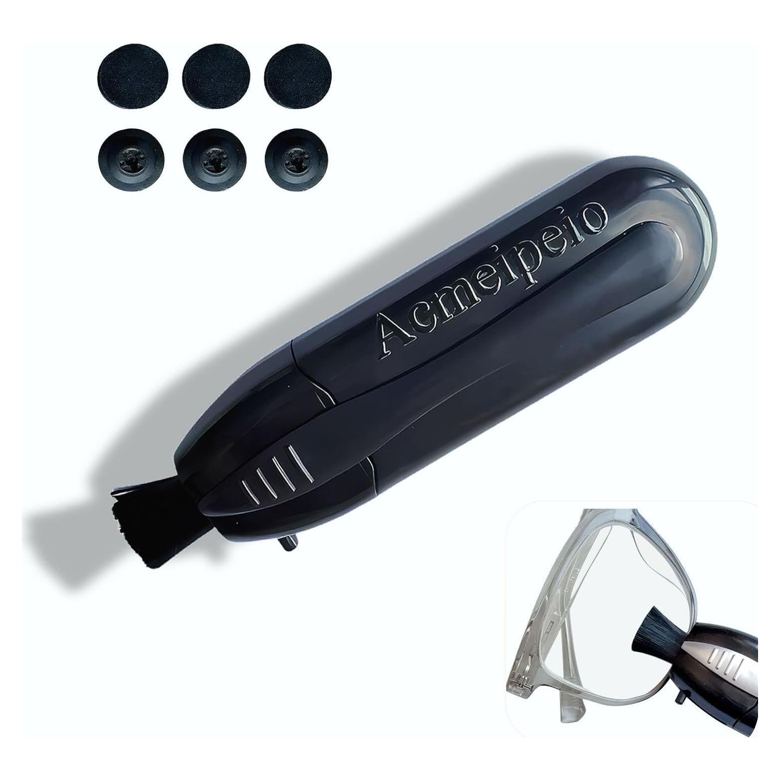 Limpiador de Gafas Portátil Acmeipeio con Cepillo y Almohadillas