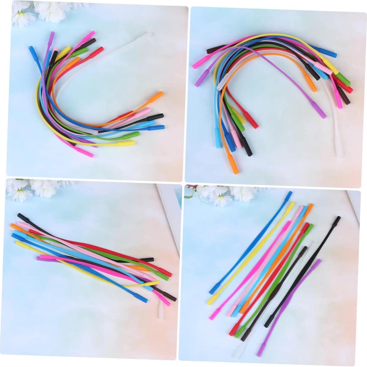 Veemoon 12 Cuerdas Antideslizantes para Gafas Silicona 22cm