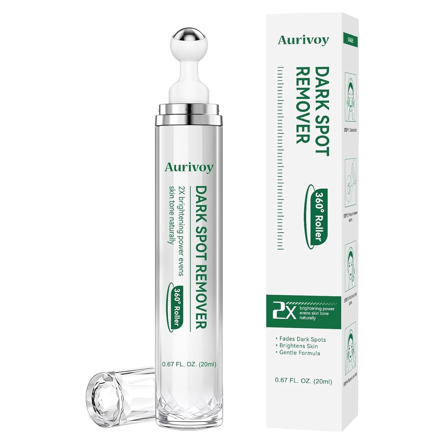 Removedor de Manchas Oscuras Aurivoy 19.8 ml con Rodillo 360°